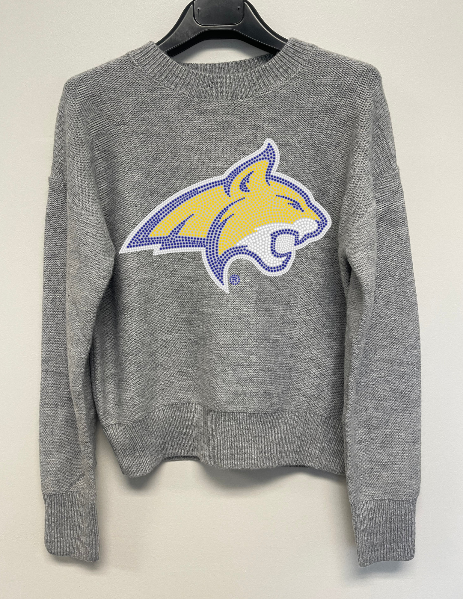 Montana State Bobcat Gray Crewneck Sweater