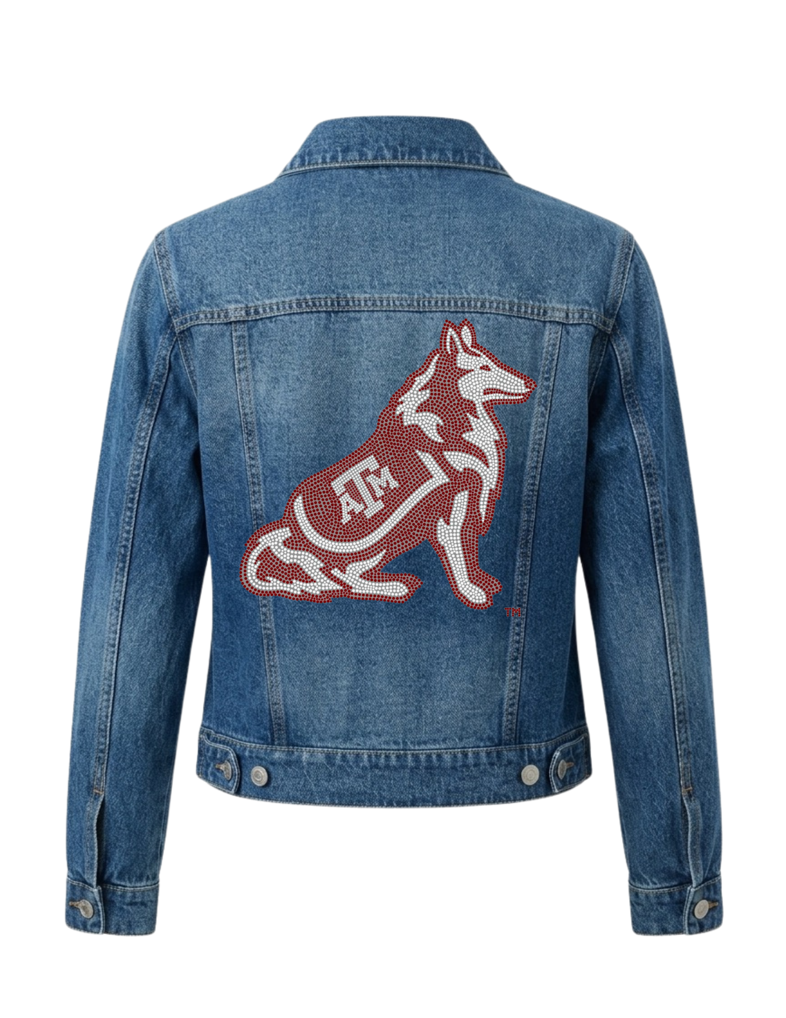 Texas A&M Reveille Blue Denim