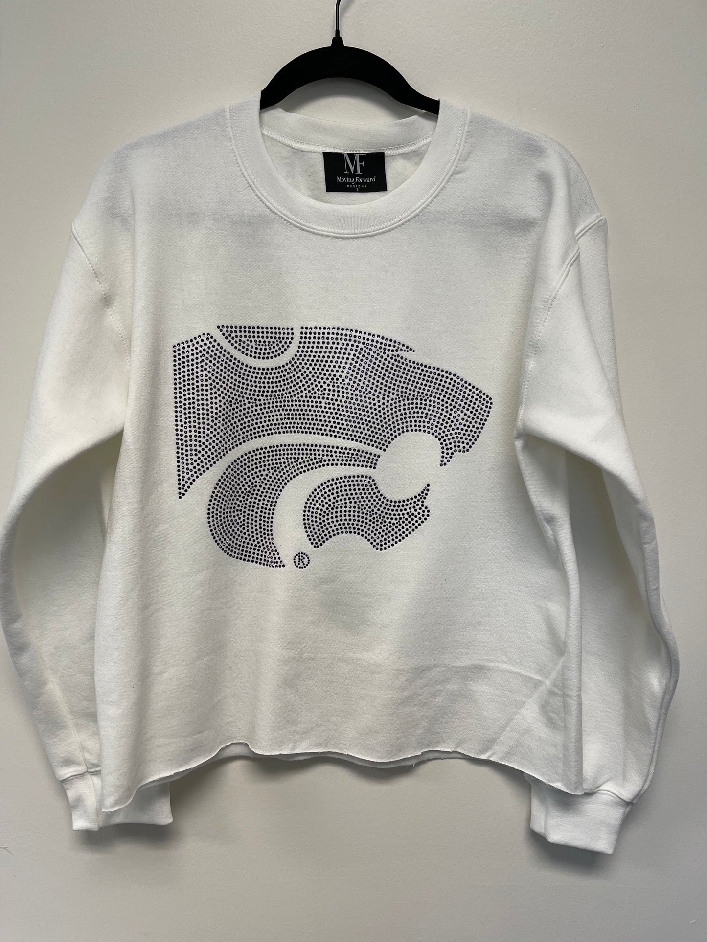 Game Day, White Sweatshirt, Kansas State Wildcat Head