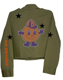 Syracuse Otto Go Orange Army Green Shacket