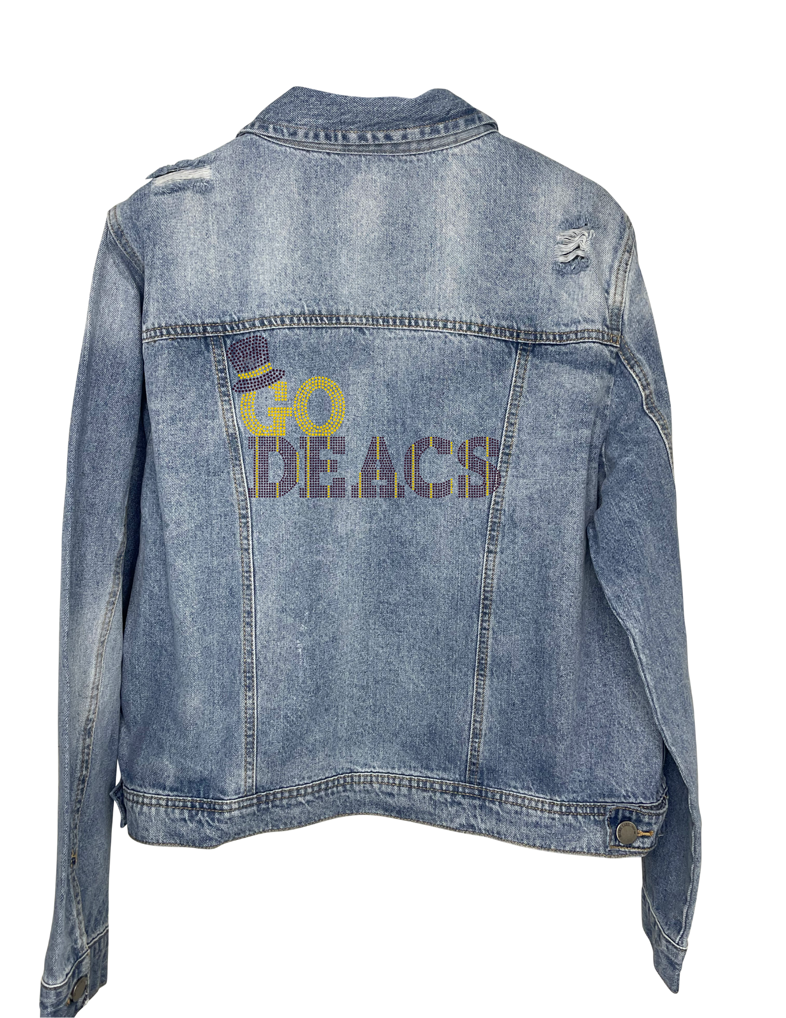 Wake Forest Go Deacs Blue Denim Jacket