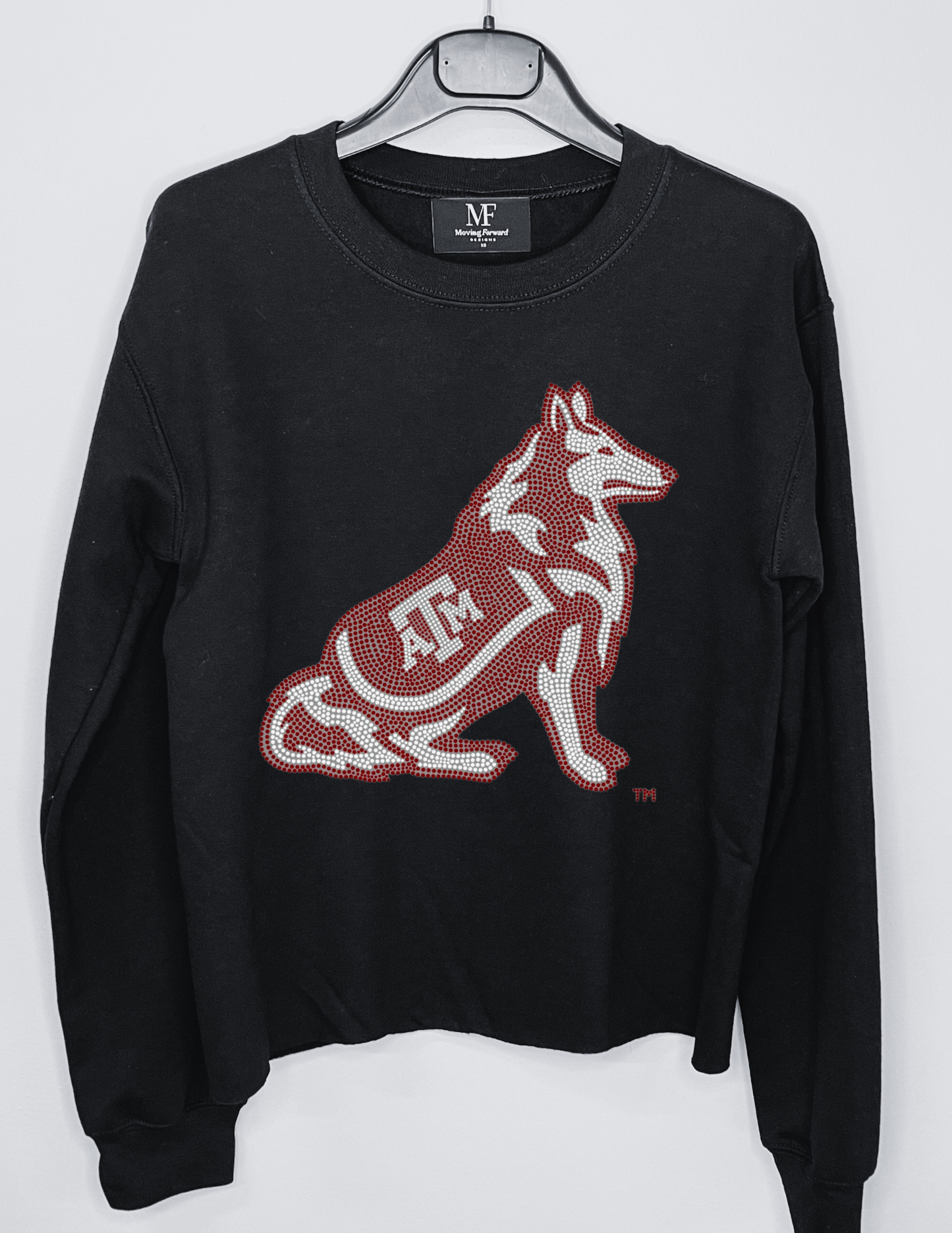Texas A&M Reveille Black Crewneck Sweatshirt