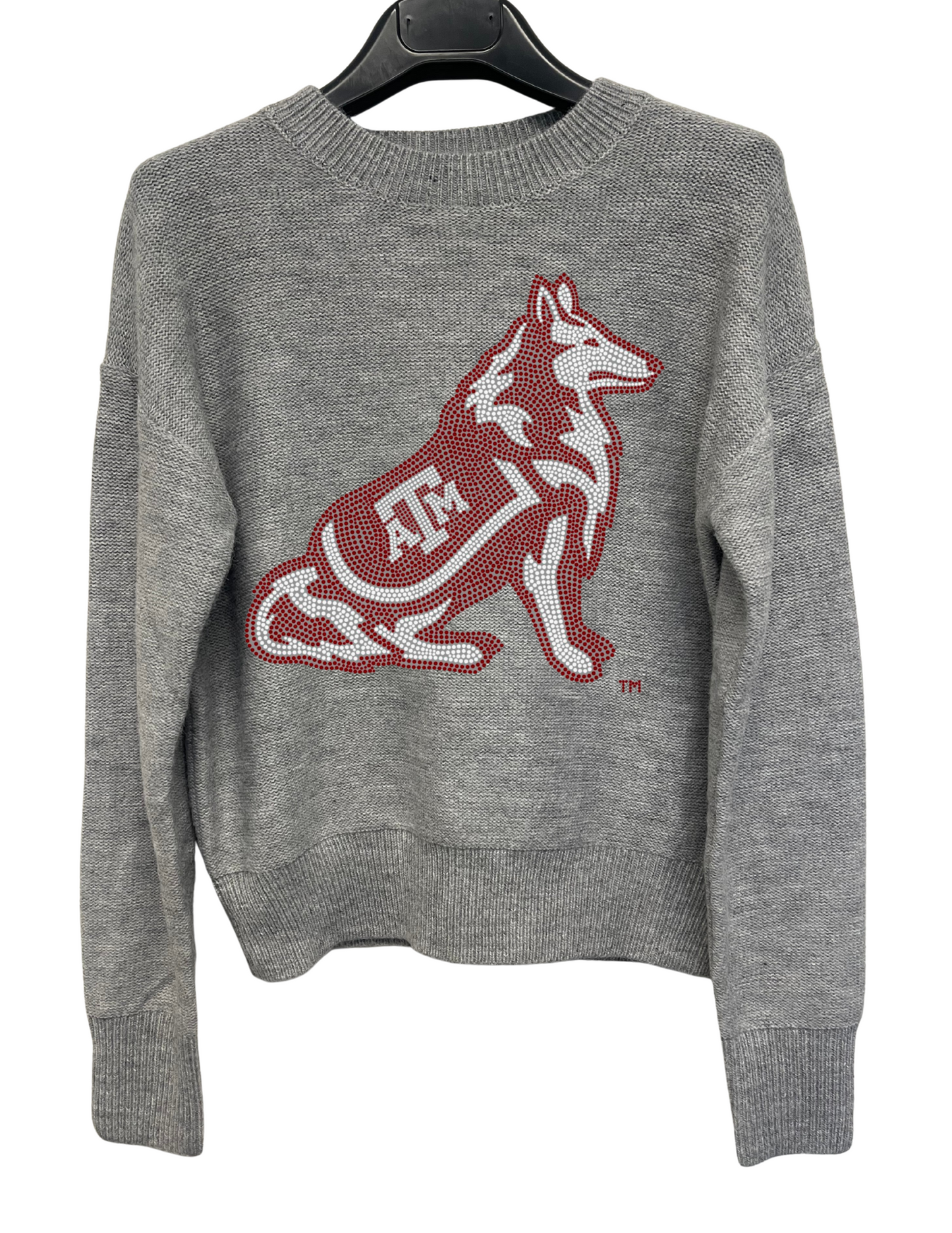 Texas A&M Reveille Gray Crewneck Sweater
