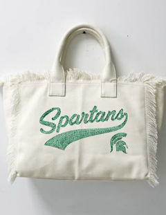 Michigan State Script Ivo Canvas Tote Bag,