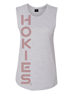 Licensed Game Day Tank Top, Gray, Virginia Tech Hokies