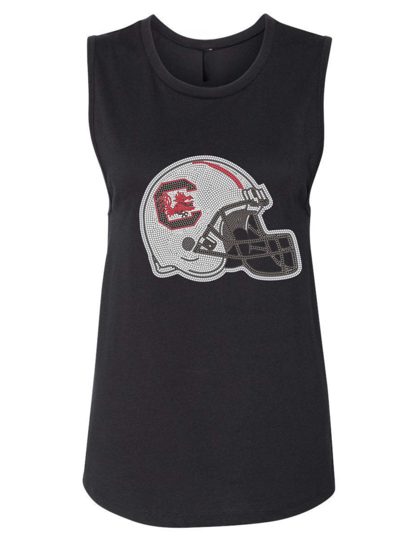 University of South Carolina Helmet Black Tank Top
