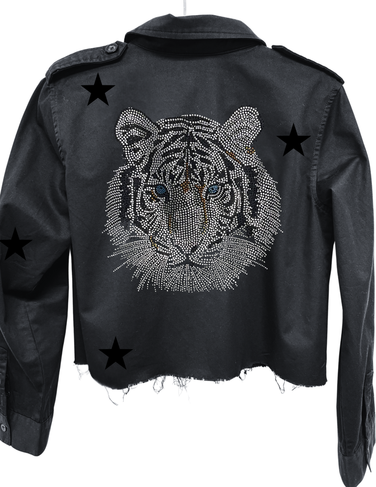 Silver Tiger Black Shacket