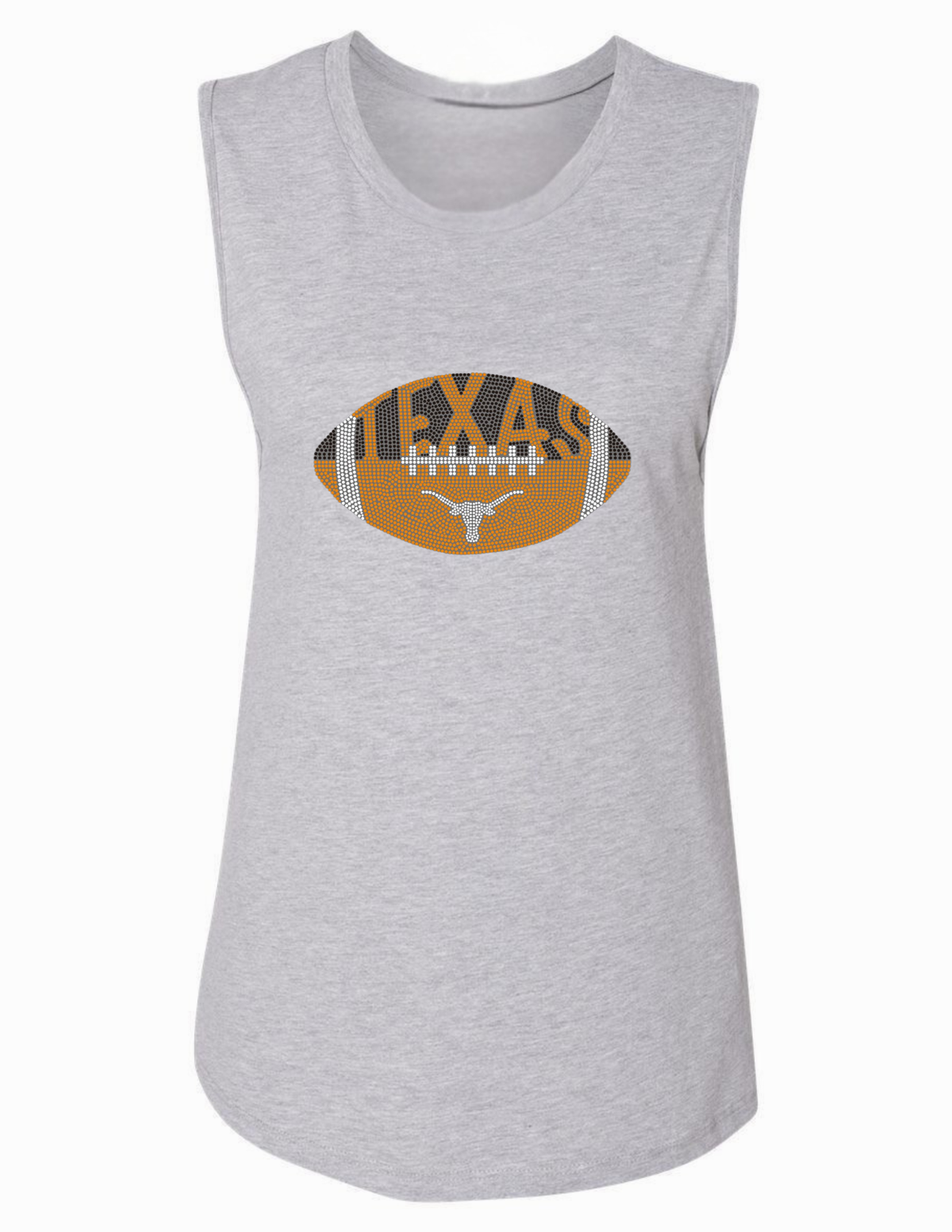 University of Texas-Austin Football Light Gray Tank Top, view 3