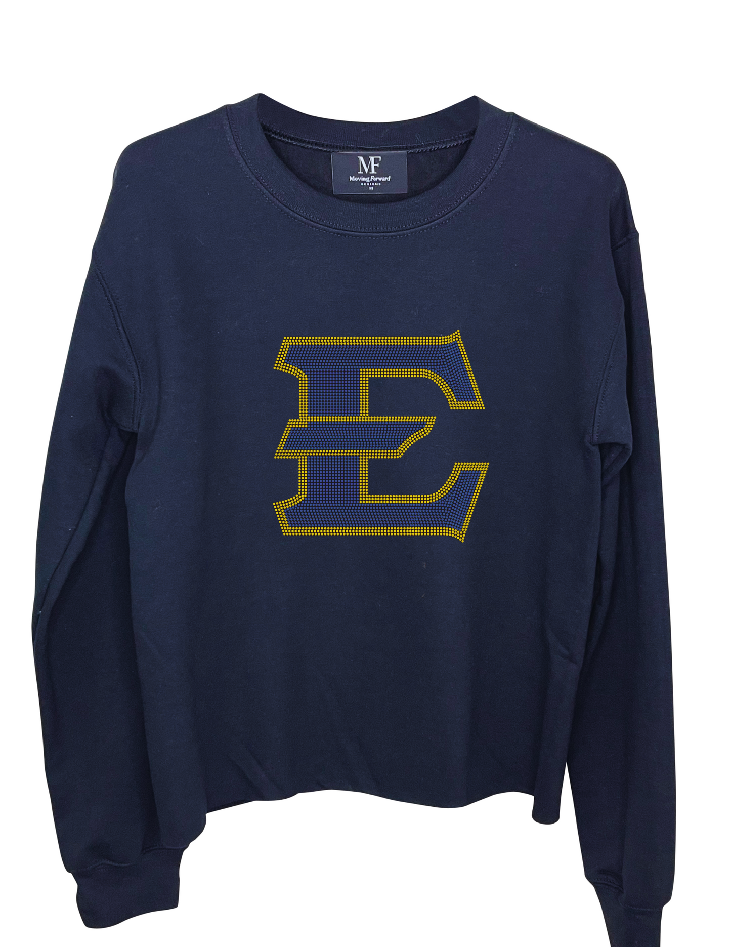 East Tennessee State E Navy Crewneck Sweatshirt