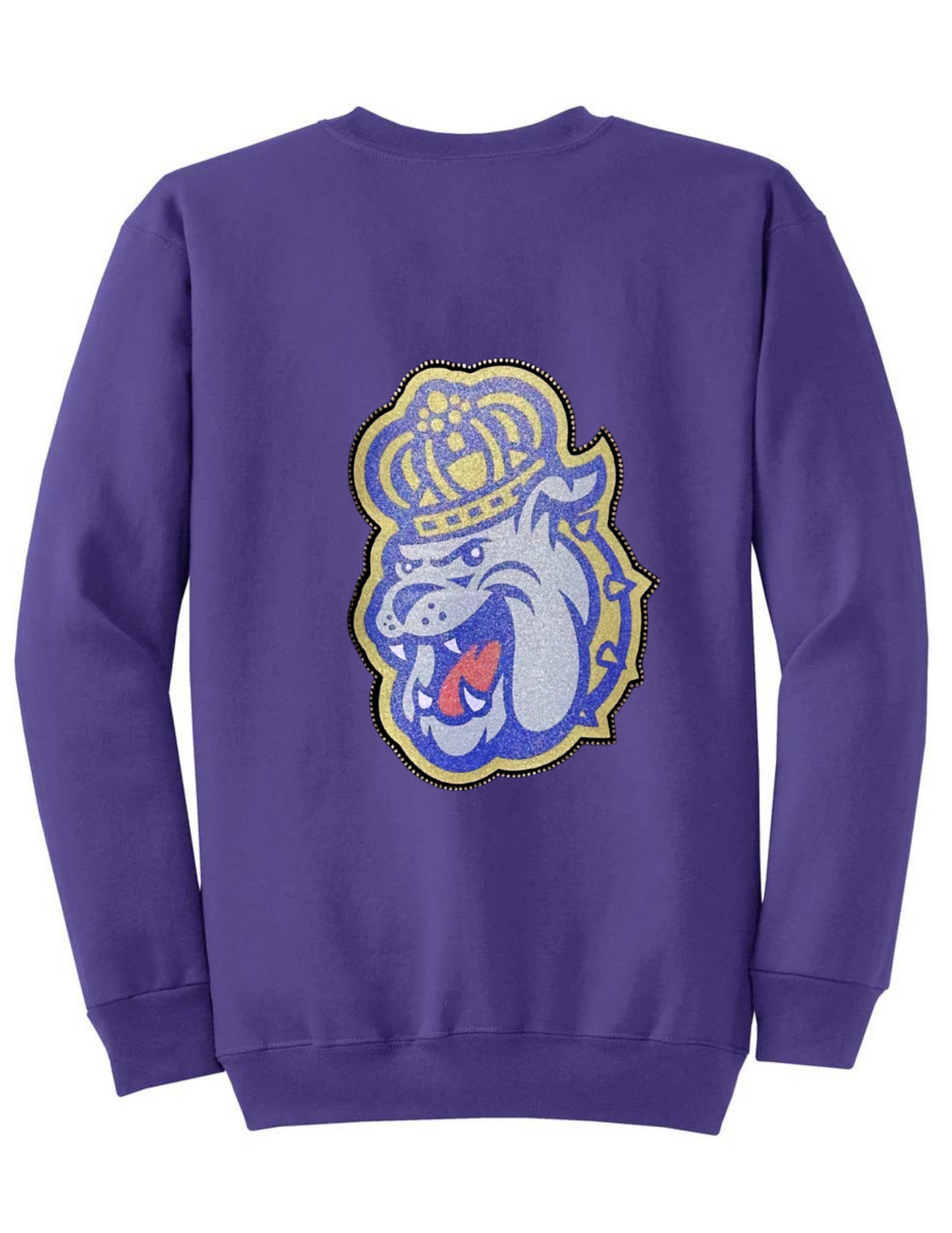 Game Day Sweatshirt, Crewneck Purple, Multi JMU Duke