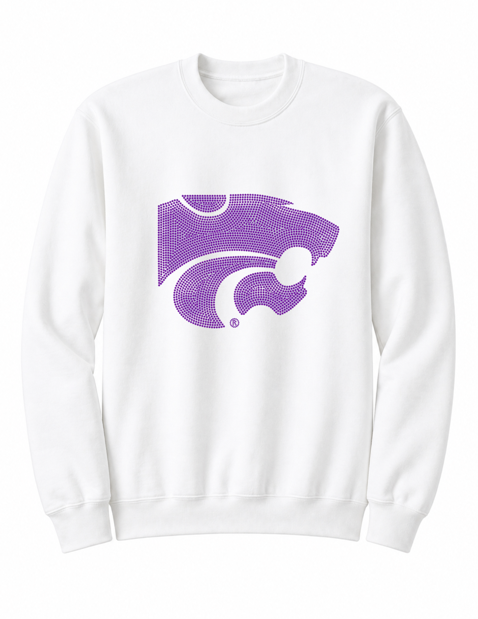 Kansas State Powercat White Crewneck Sweatshirt