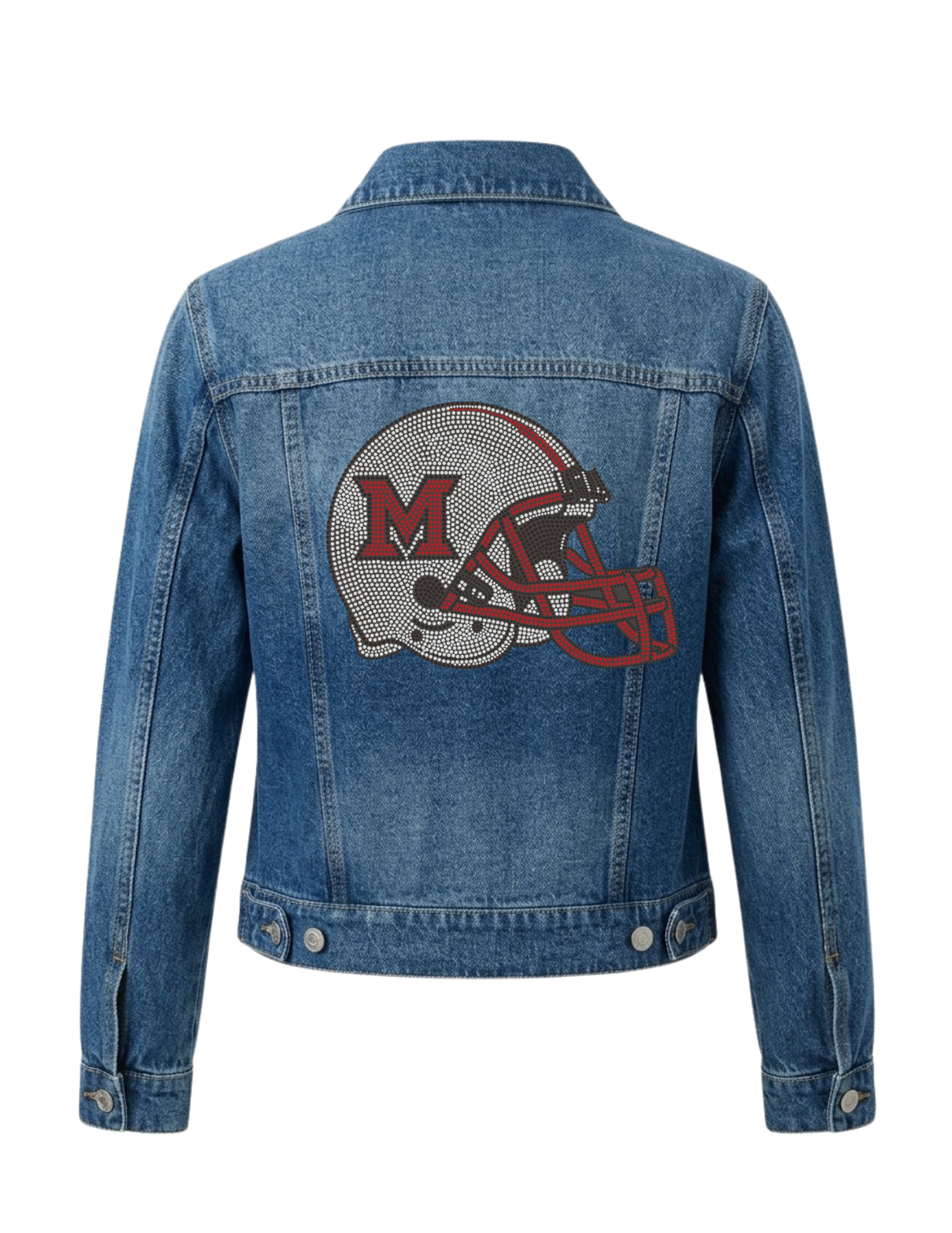 Miami of Ohio Helmet Blue Denim Jacket