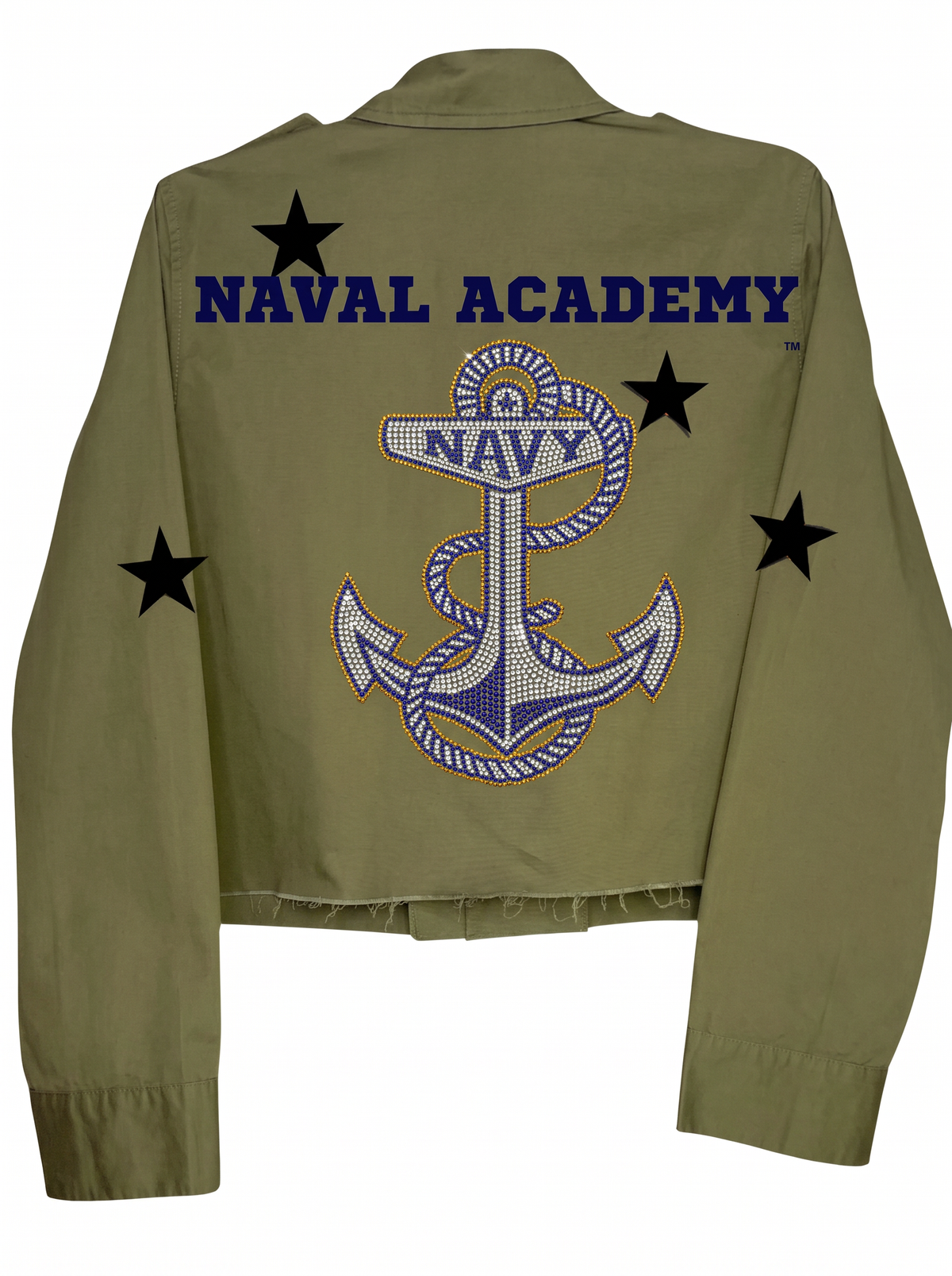 Naval Academy & Anchor Army Green Shacket