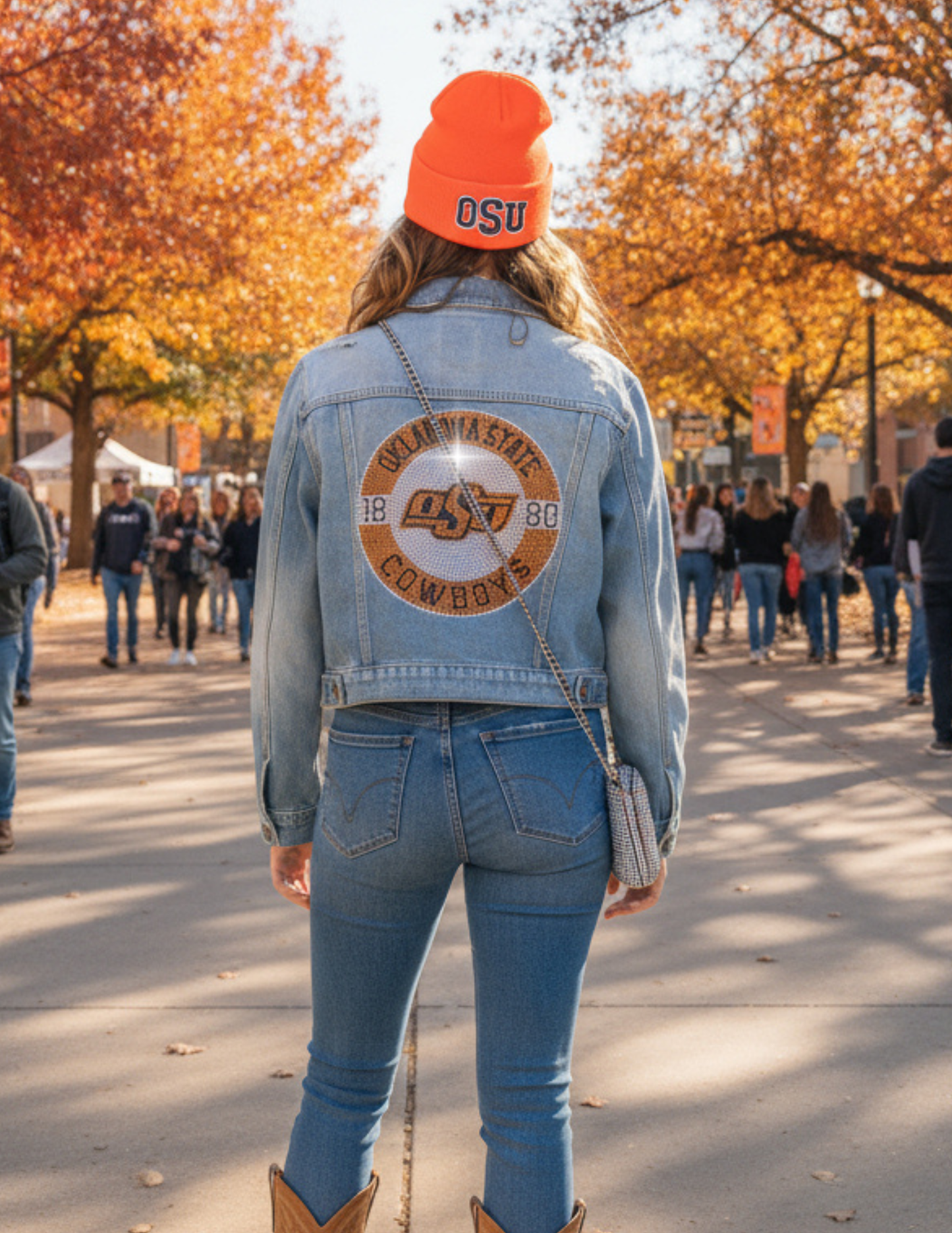 Oklahoma State EST. 1890 Blue Denim Jacket