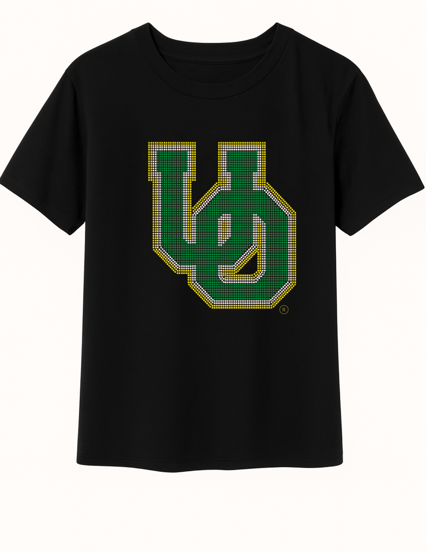 Game Day T-Shirt, Short Sleeve Black, University Of Oregon Large Interlocking UO