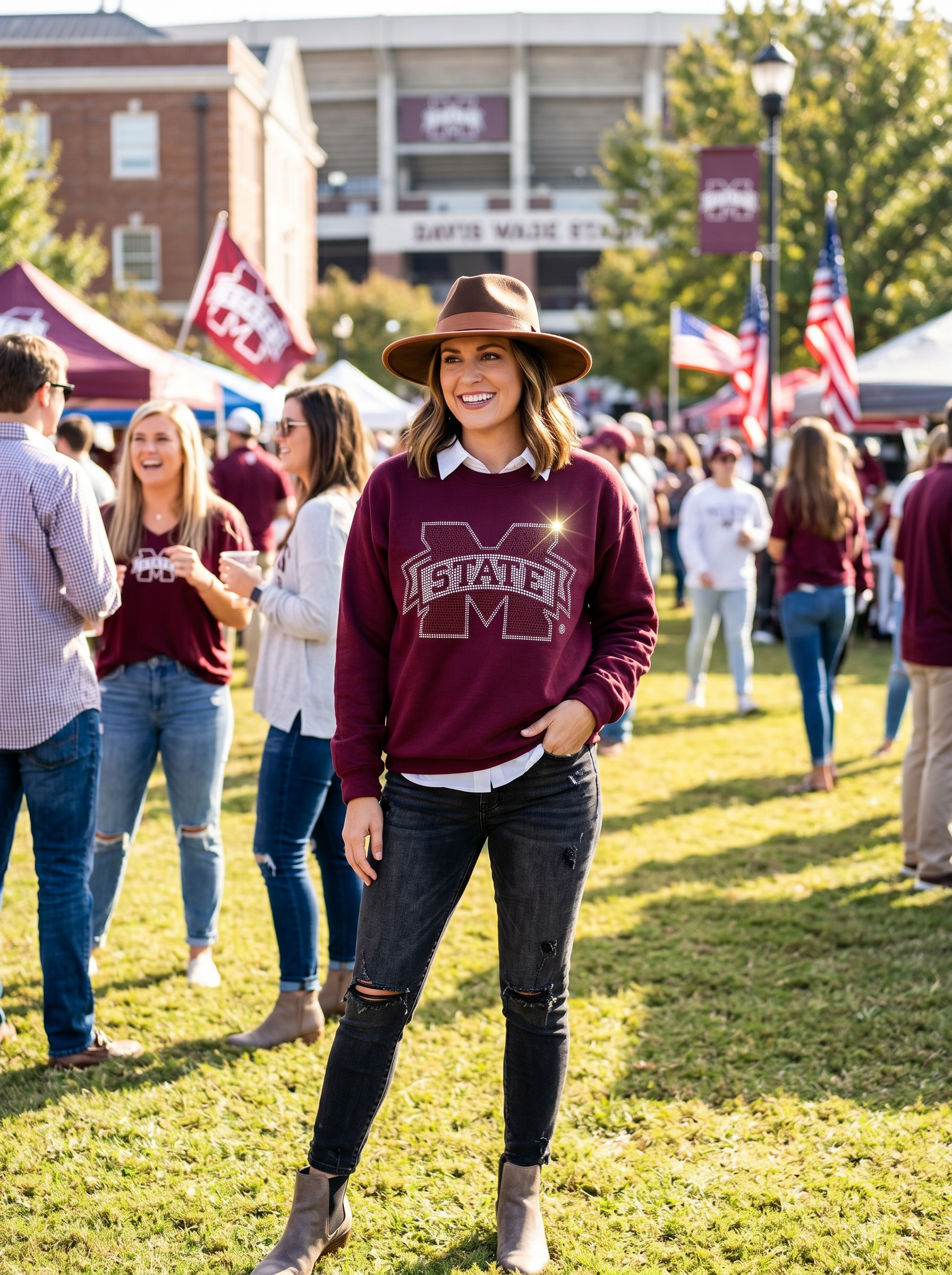 Mississippi State M State Maroon Sweatshirt