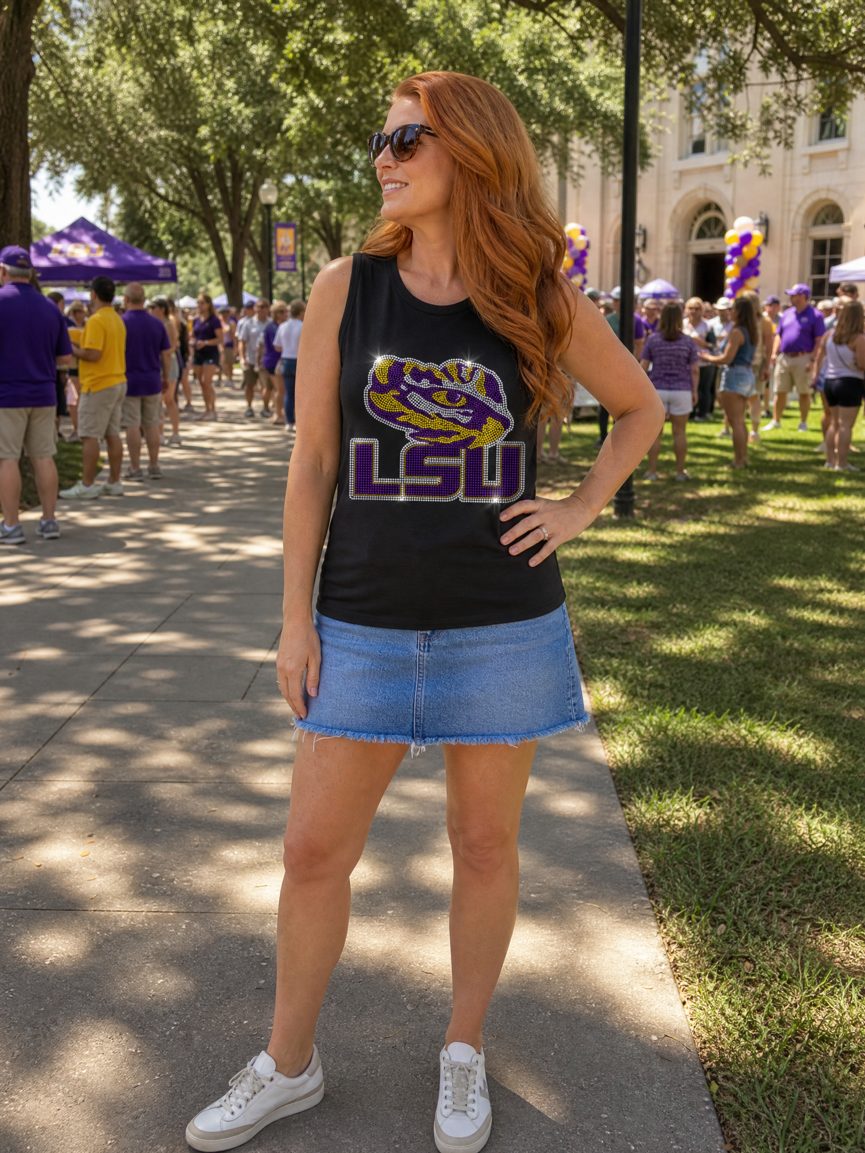 Louisiana State University Tiger Eye Black Tank Top