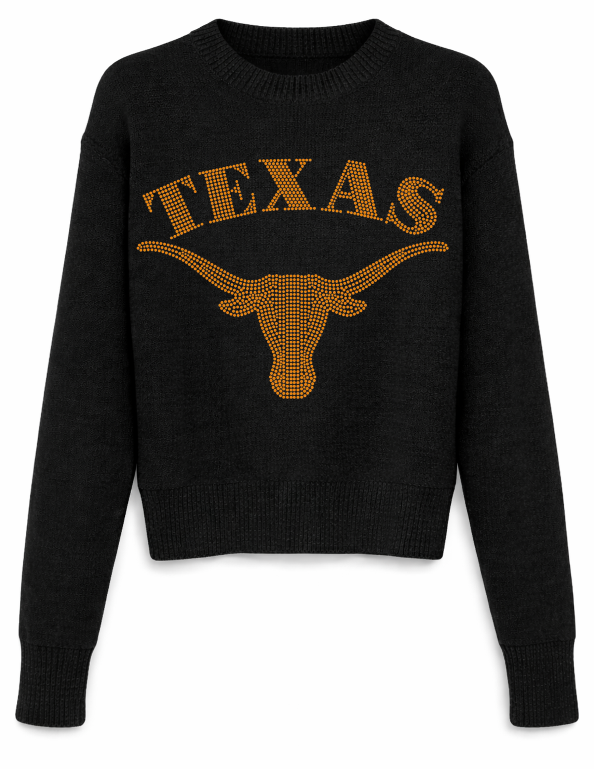 University of Texas-Austin Longhorn Black Crewneck Sweater, view 3