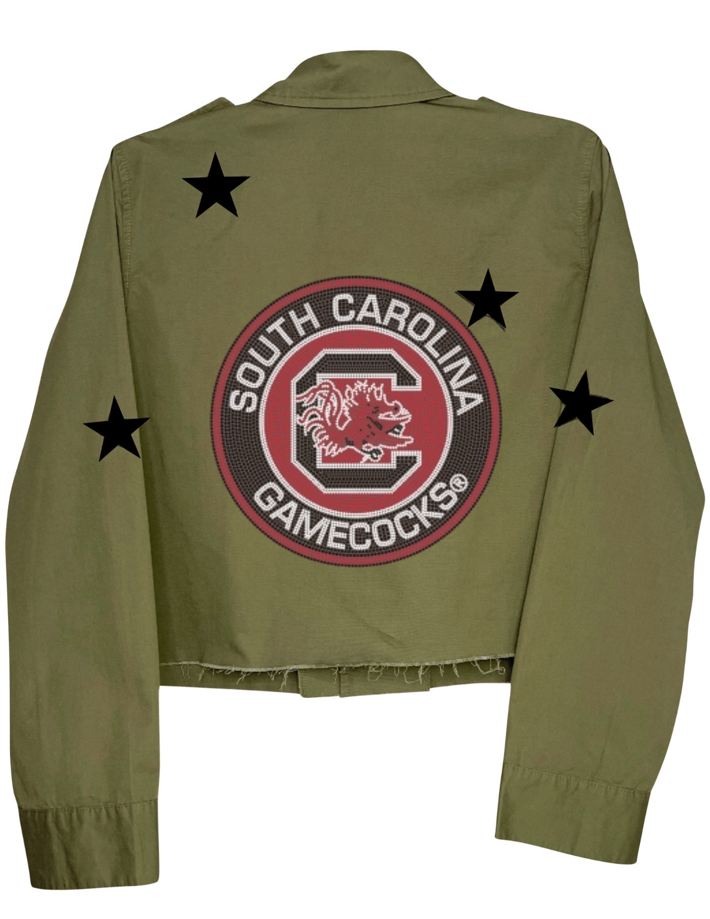 University of South Carolina Circle Decal Army Green Shacket