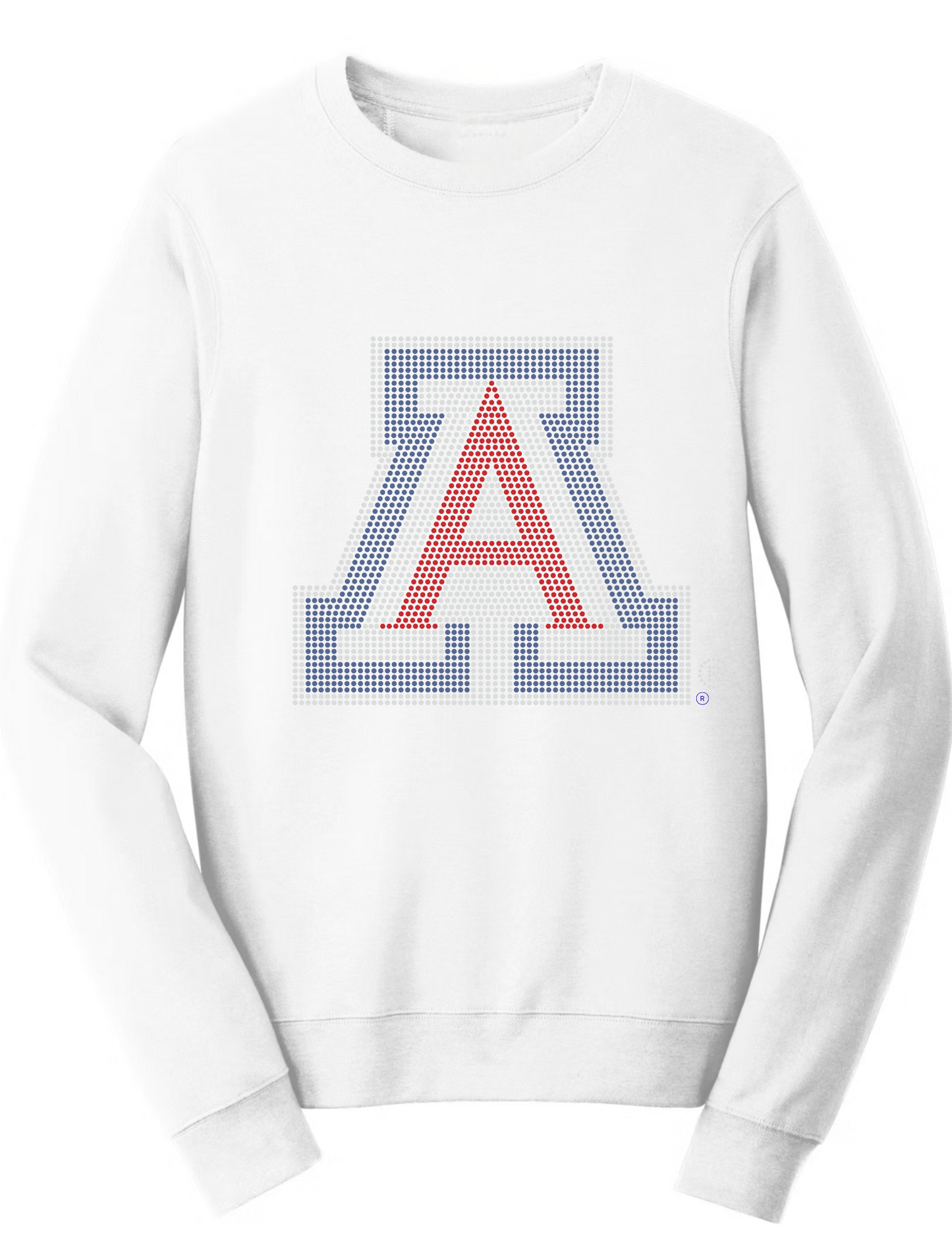 University of Arizona Block A White Crewneck Sweatshirt