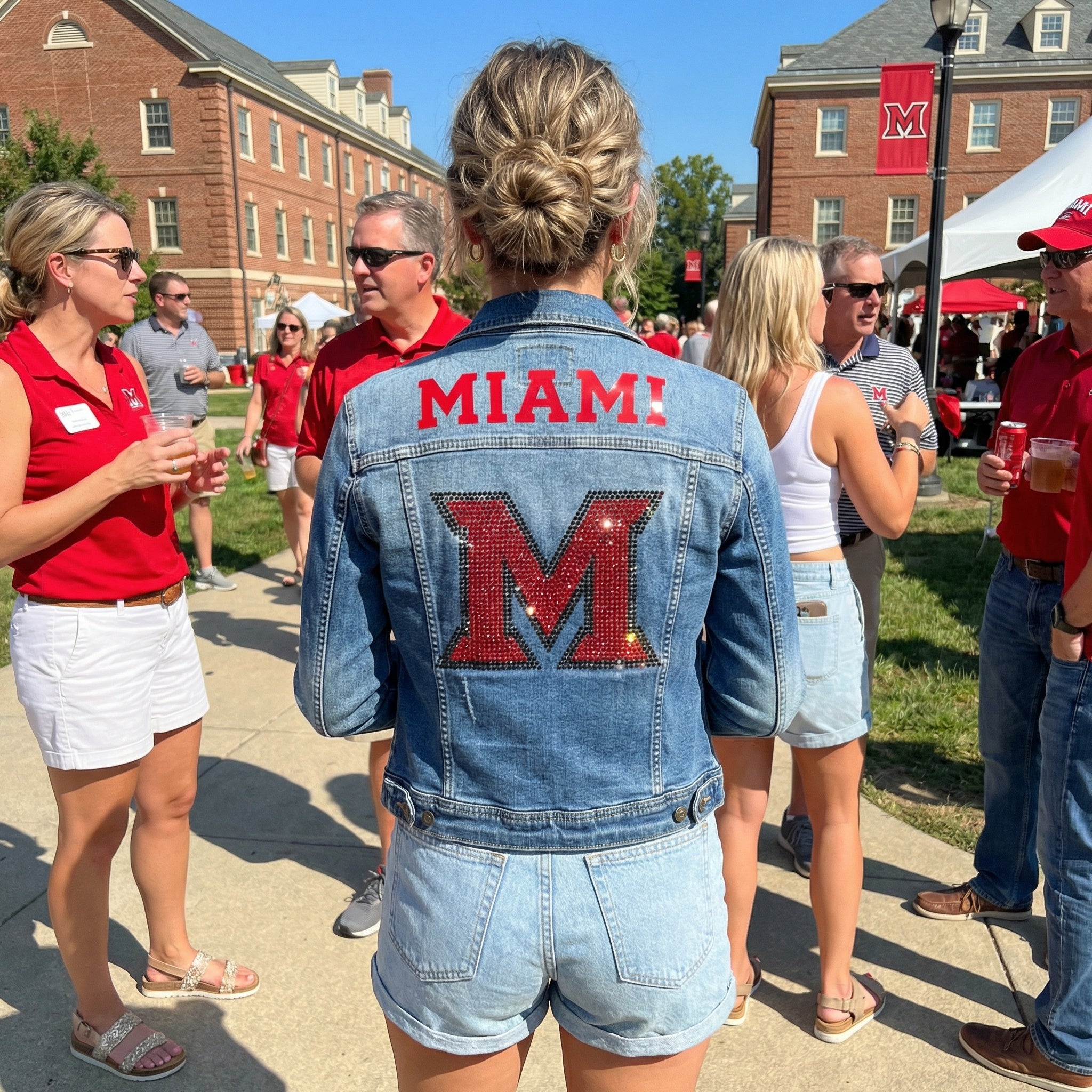 Miami of Ohio Miami Beveled-M Blue Denim Jacket
