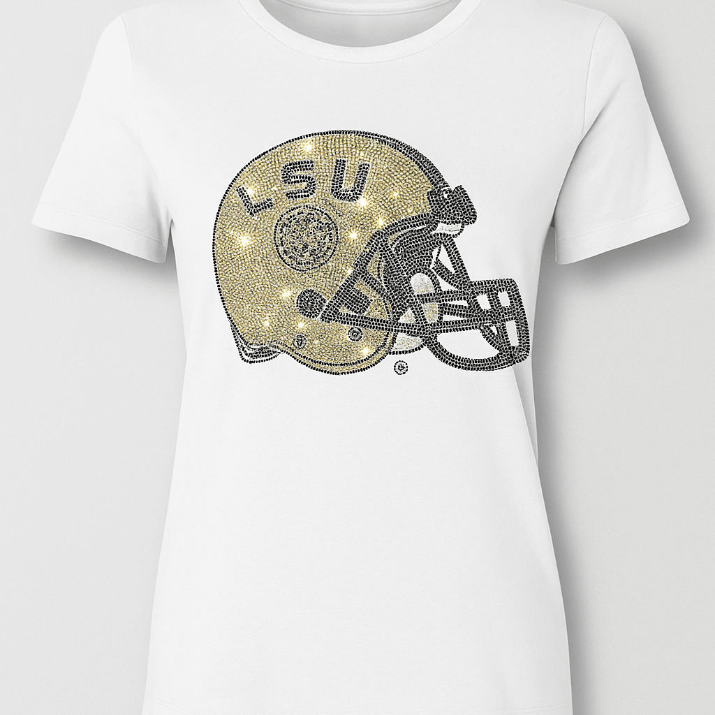 Game Day T-Shirt, White, LSU Helmet