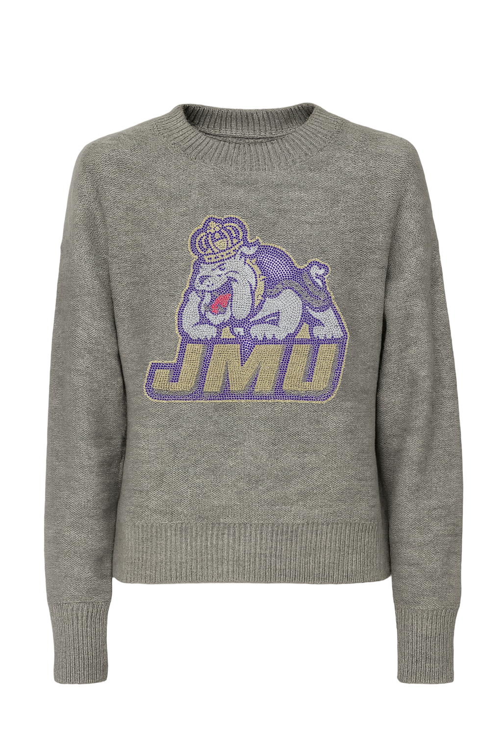 JMU Duke Gray Crewneck Sweater