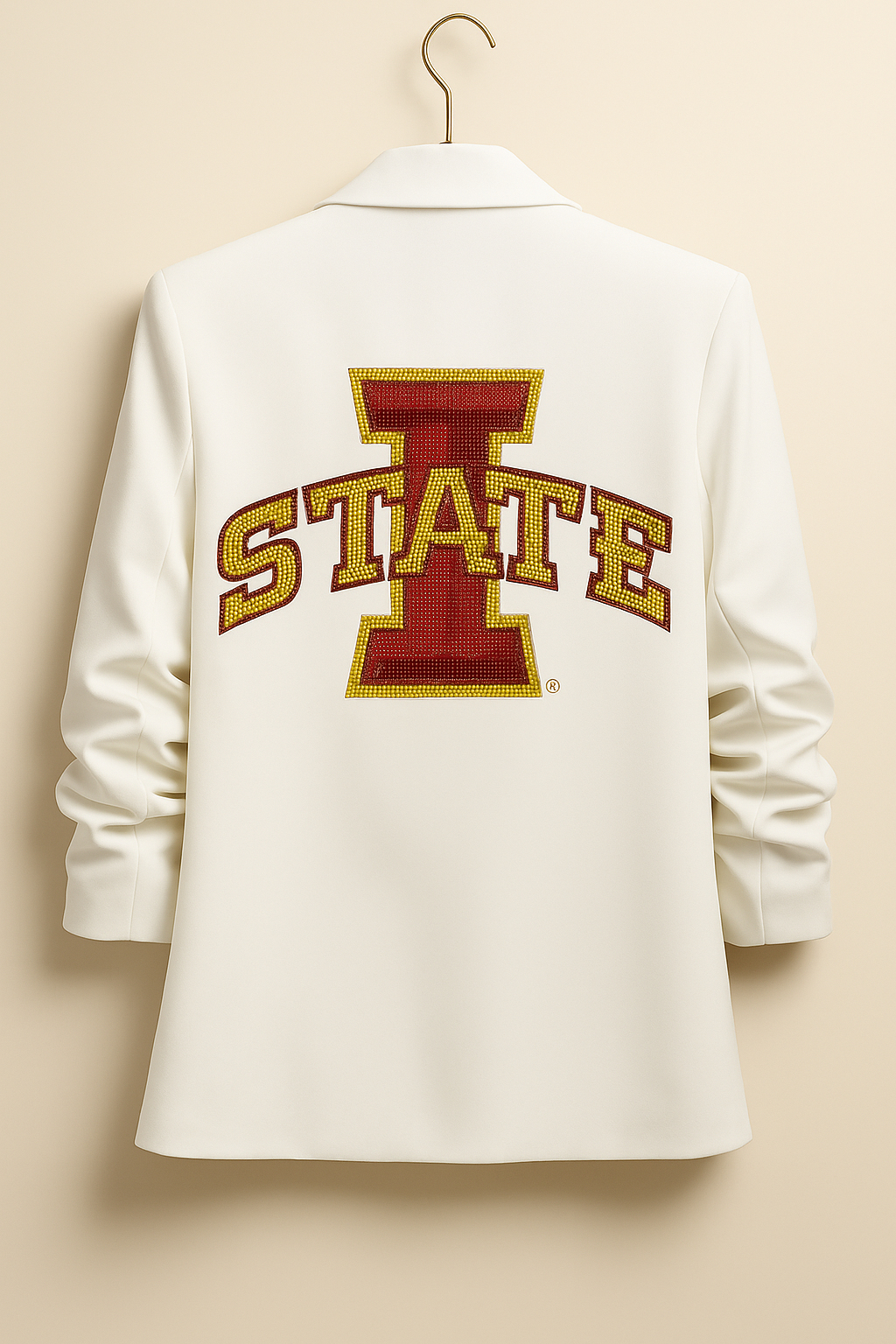 Game Day Blazer, White, Iowa State Large I State