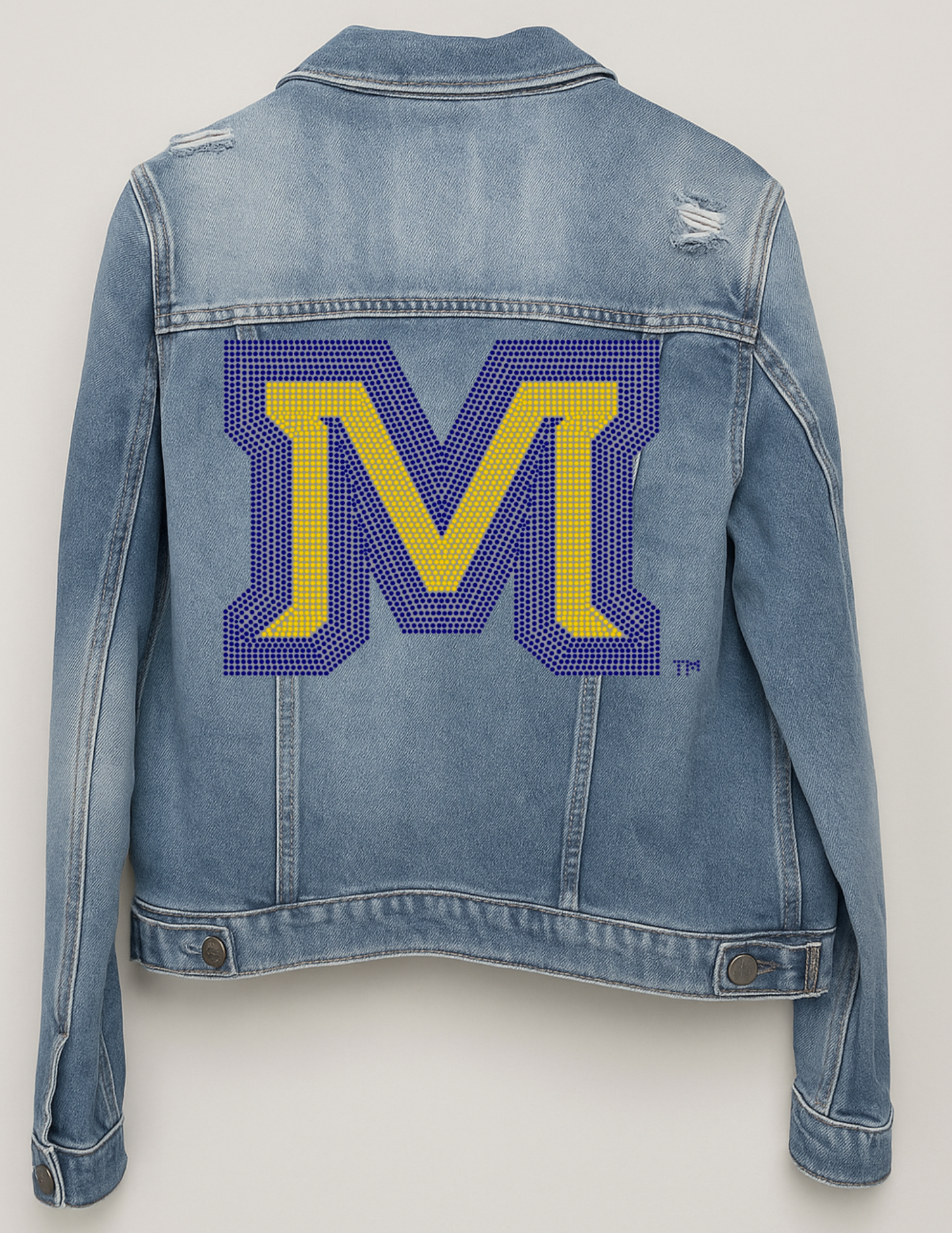 Montana State Block M Blue Denim Jacket