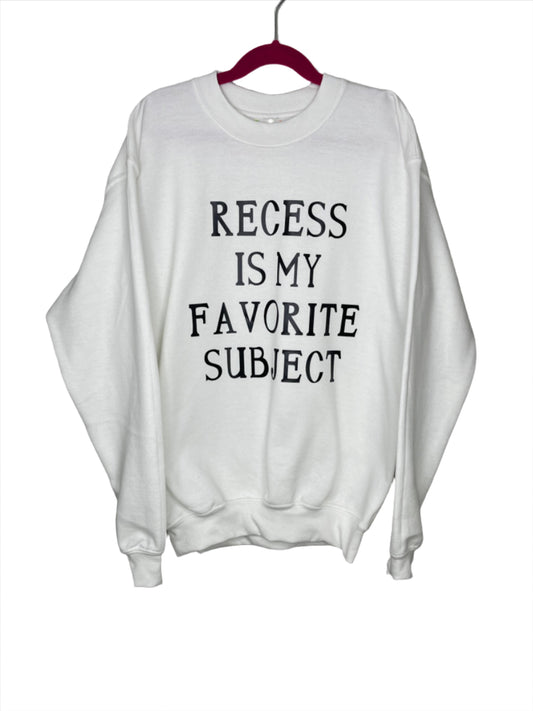 KIDS Recess White Sweatshirt