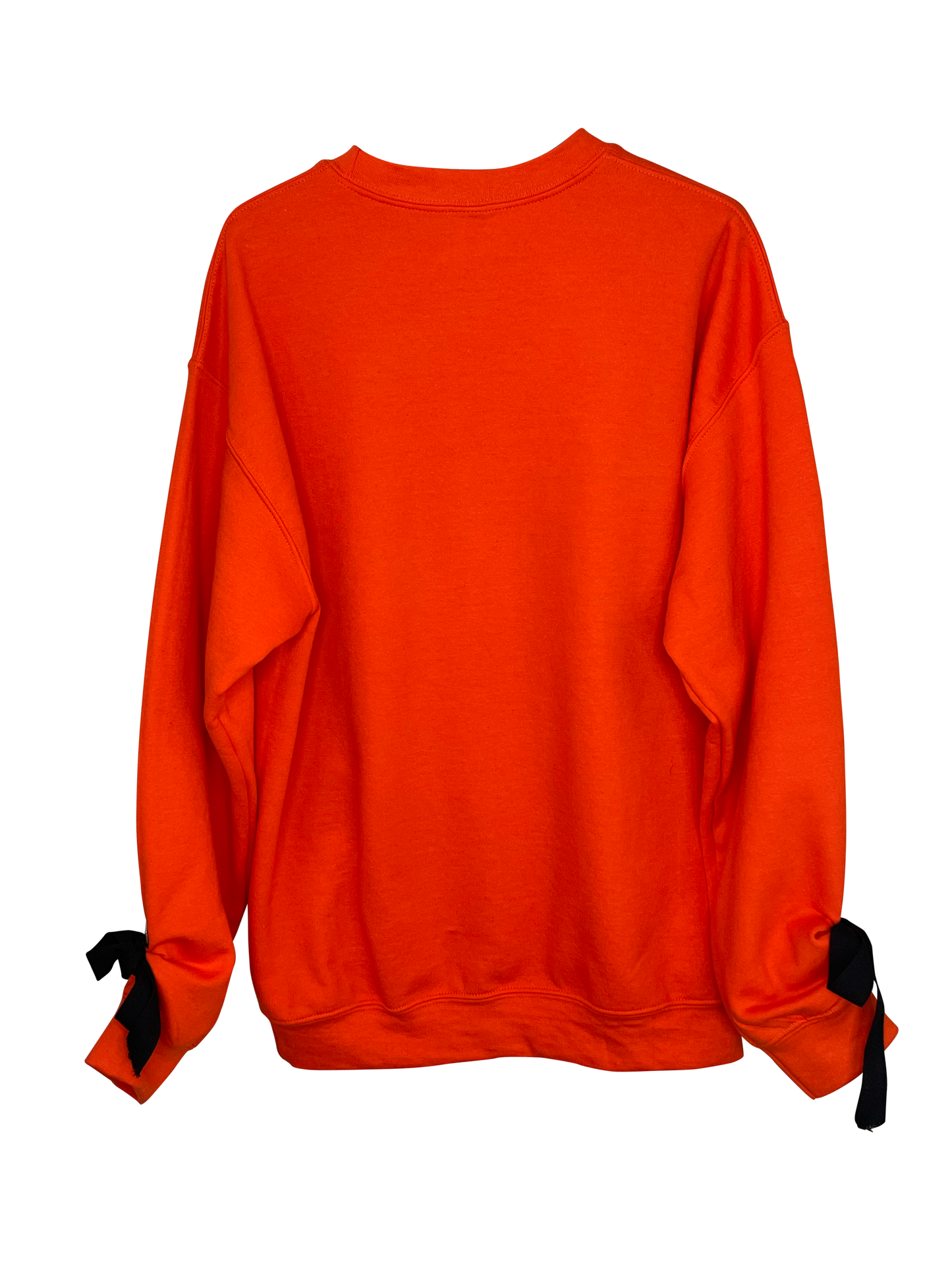 Game Day Sweatshirt, Crewneck Orange, Tiger Love w/ Black Ties