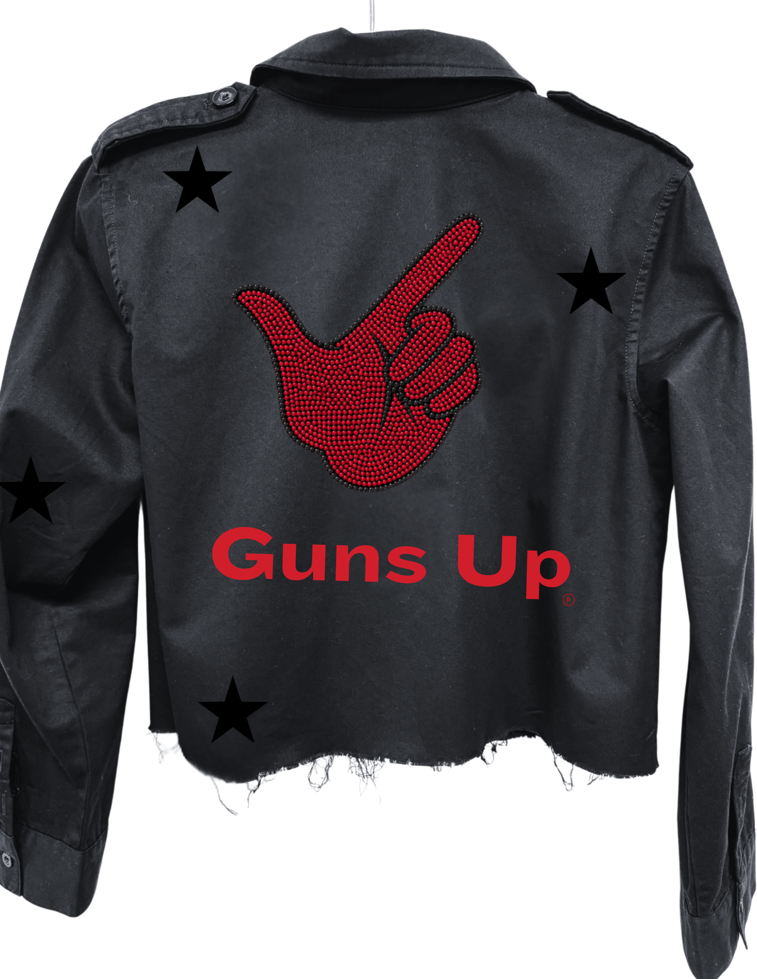 Texas Tech Guns Up Black Shacket