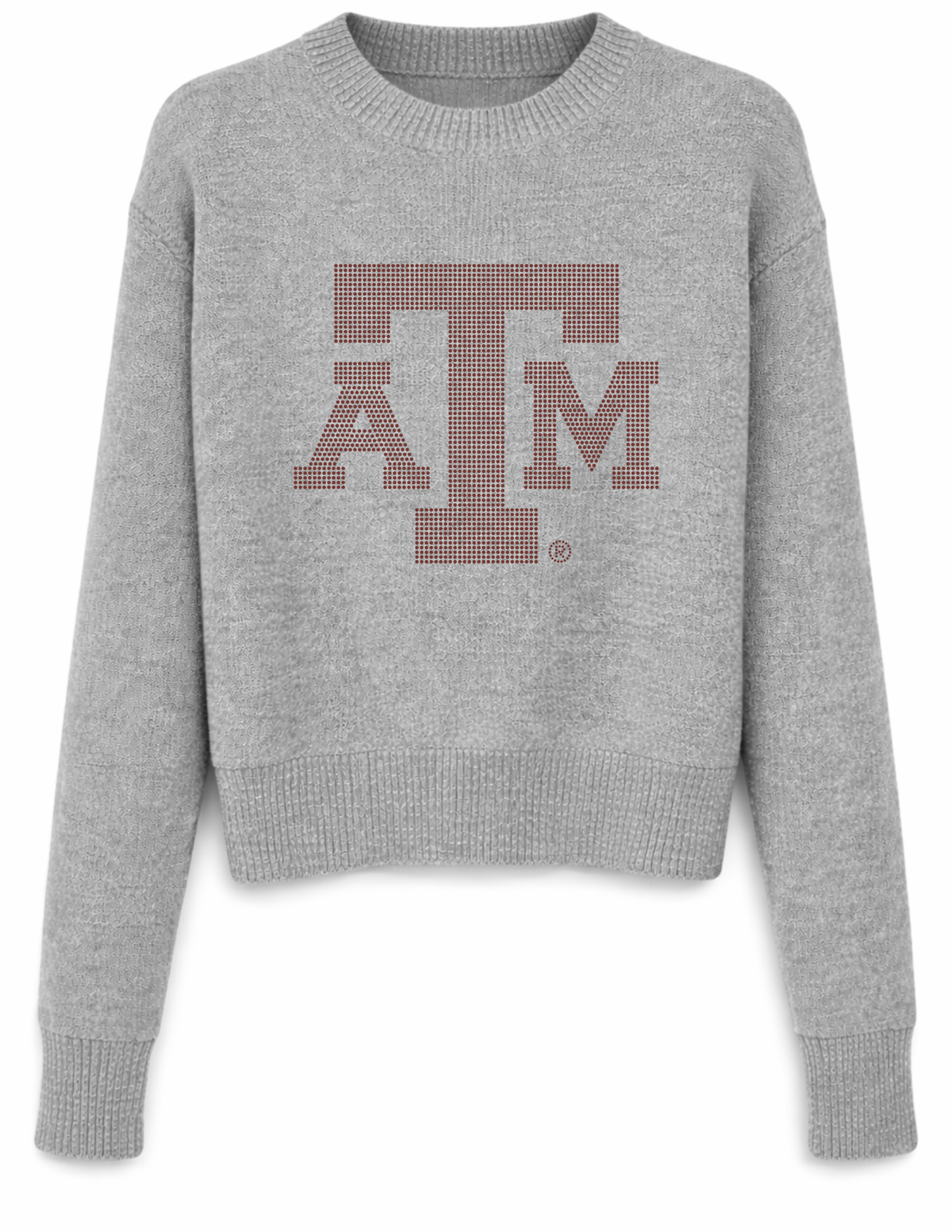 Texas A&M Logo Gray Crewneck Sweater