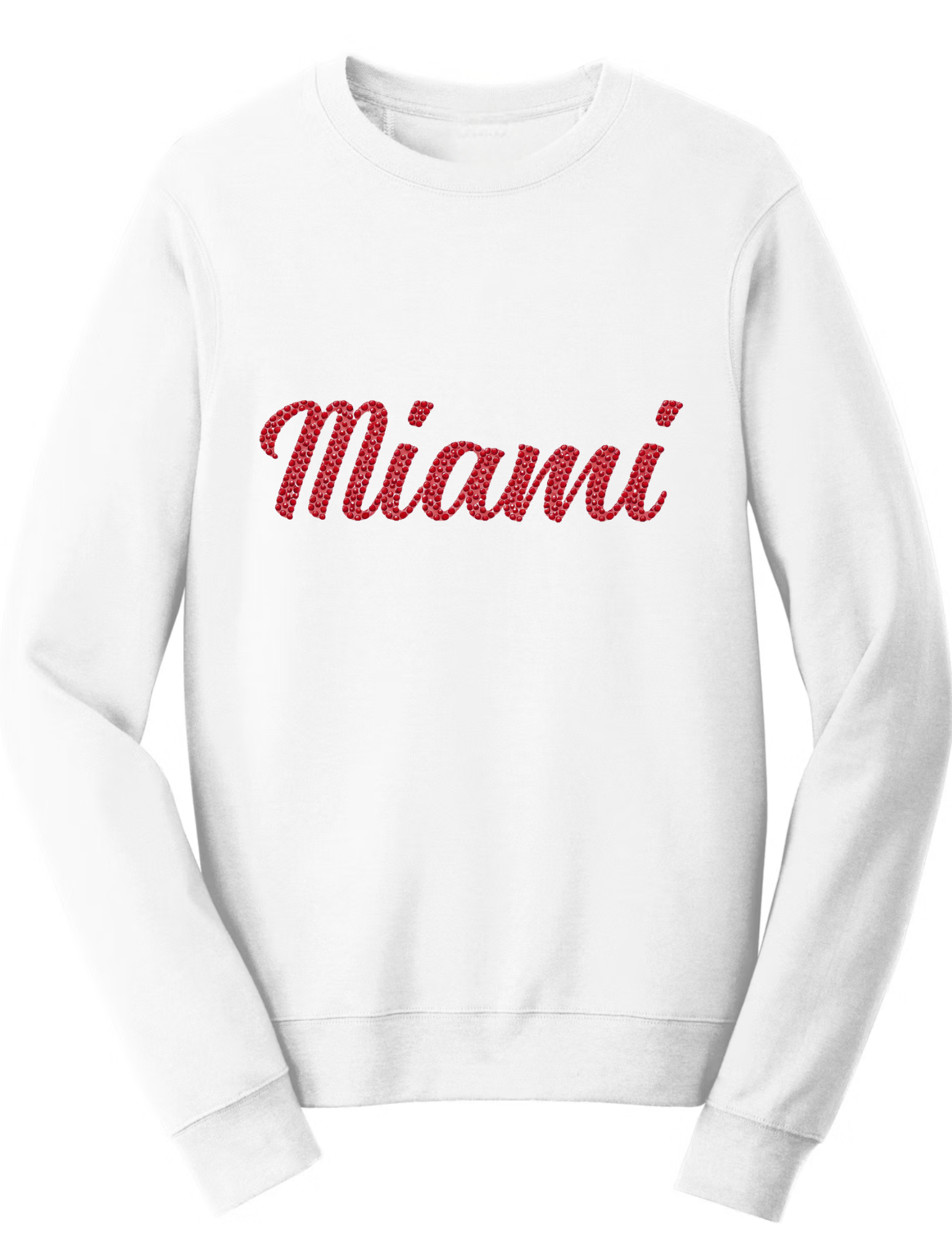 Miami University Ohio Script White Sweatshirt