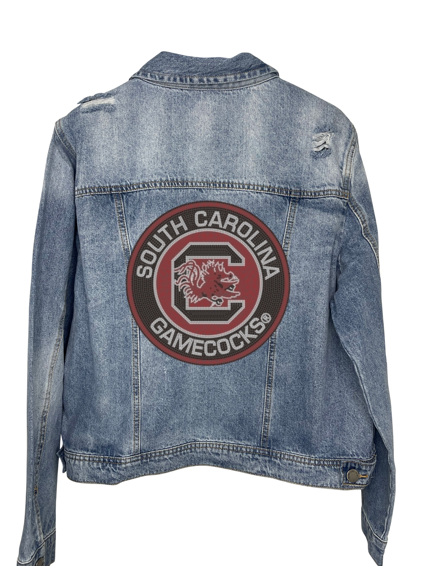 Game Day Jacket, Denim, University of South Carolina, Circle Gamecock