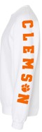 Licensed Game Day, Sweatshirt, Clemson Football Lips & Sleeve