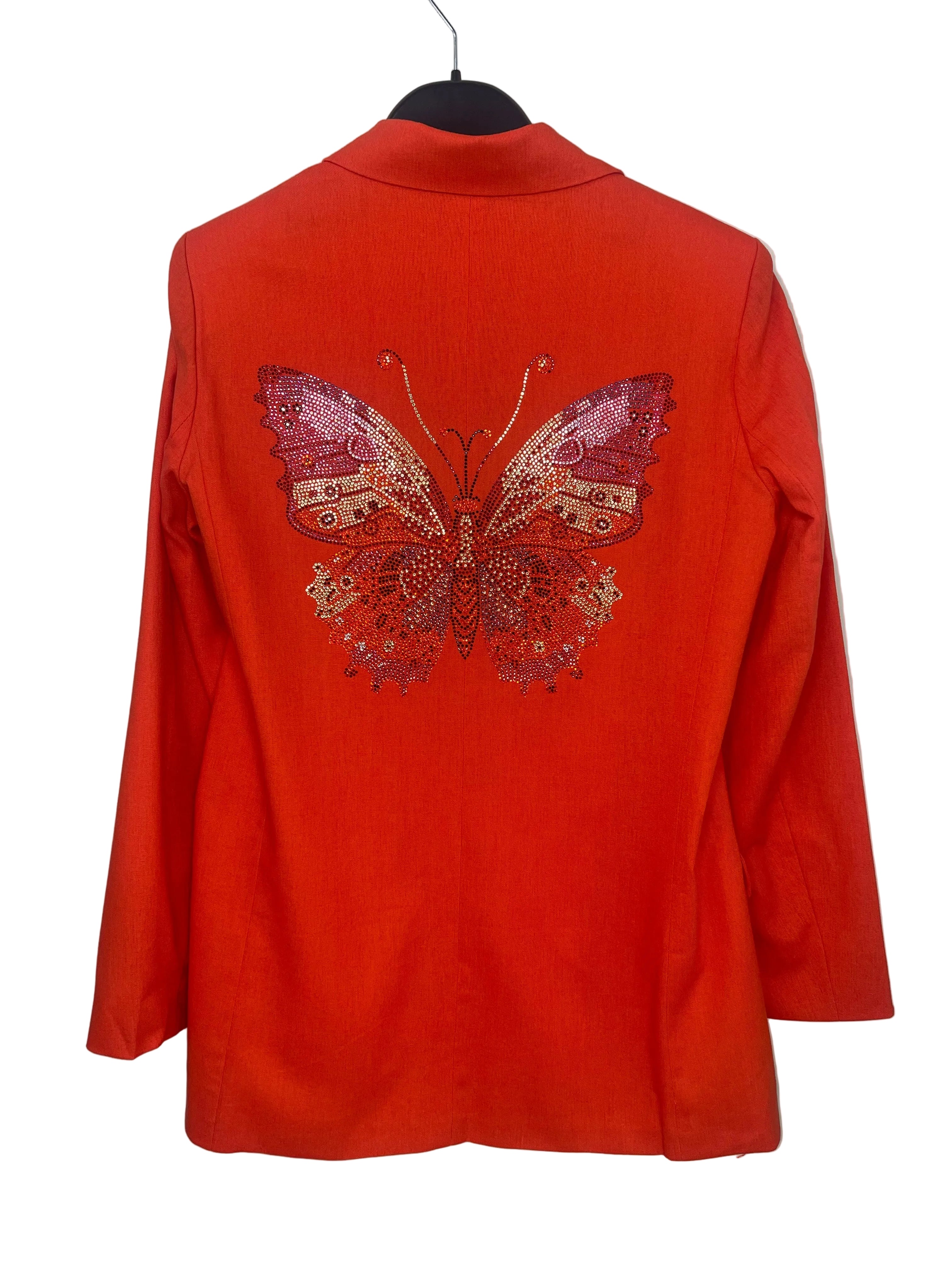 Blazer, Linen Orange, Butterfly