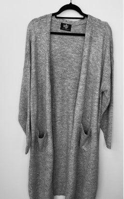 Shooting Stars Gray Long Cardigan