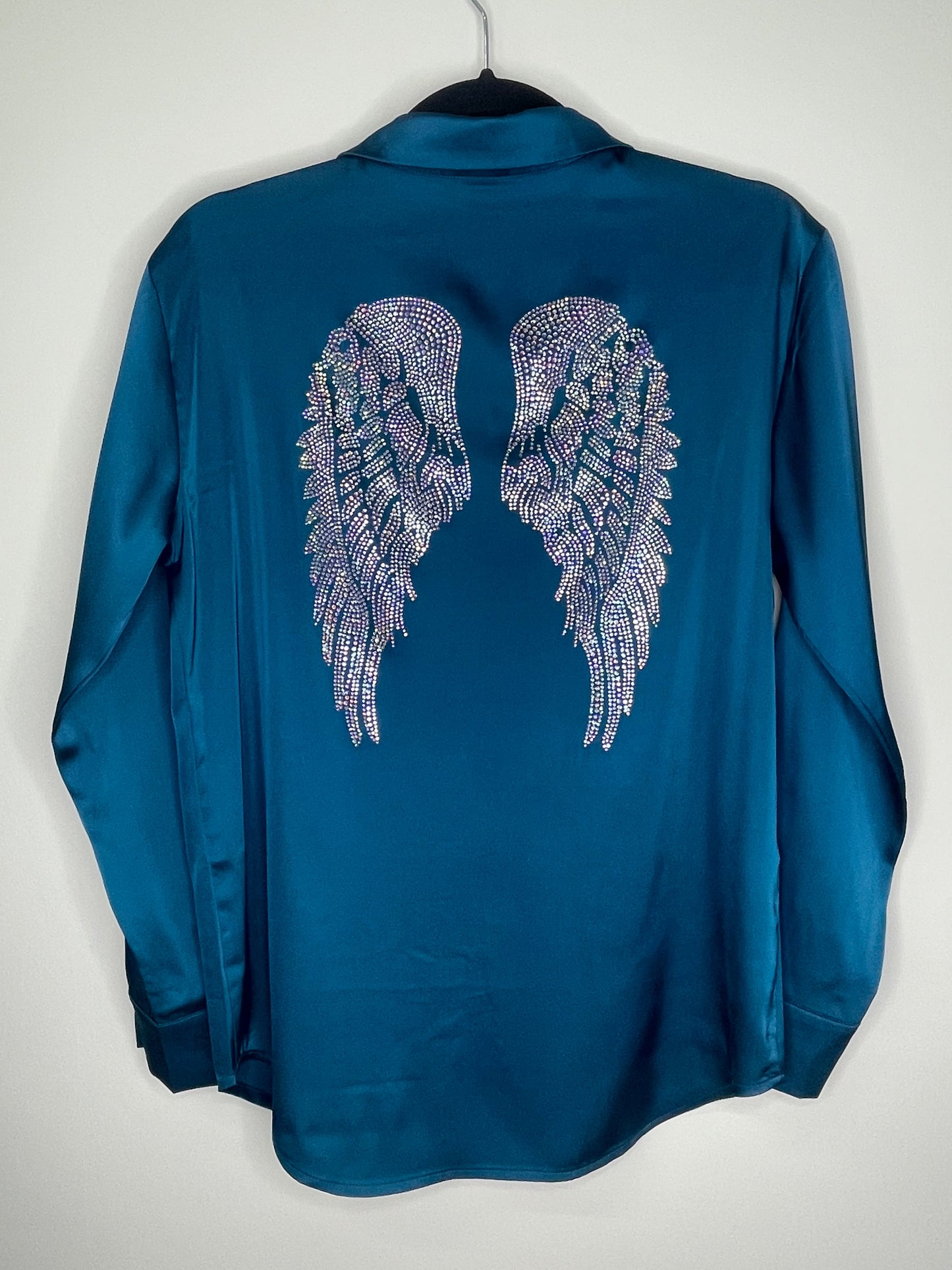 Shirt, Silky Teal, Iridescent Wings