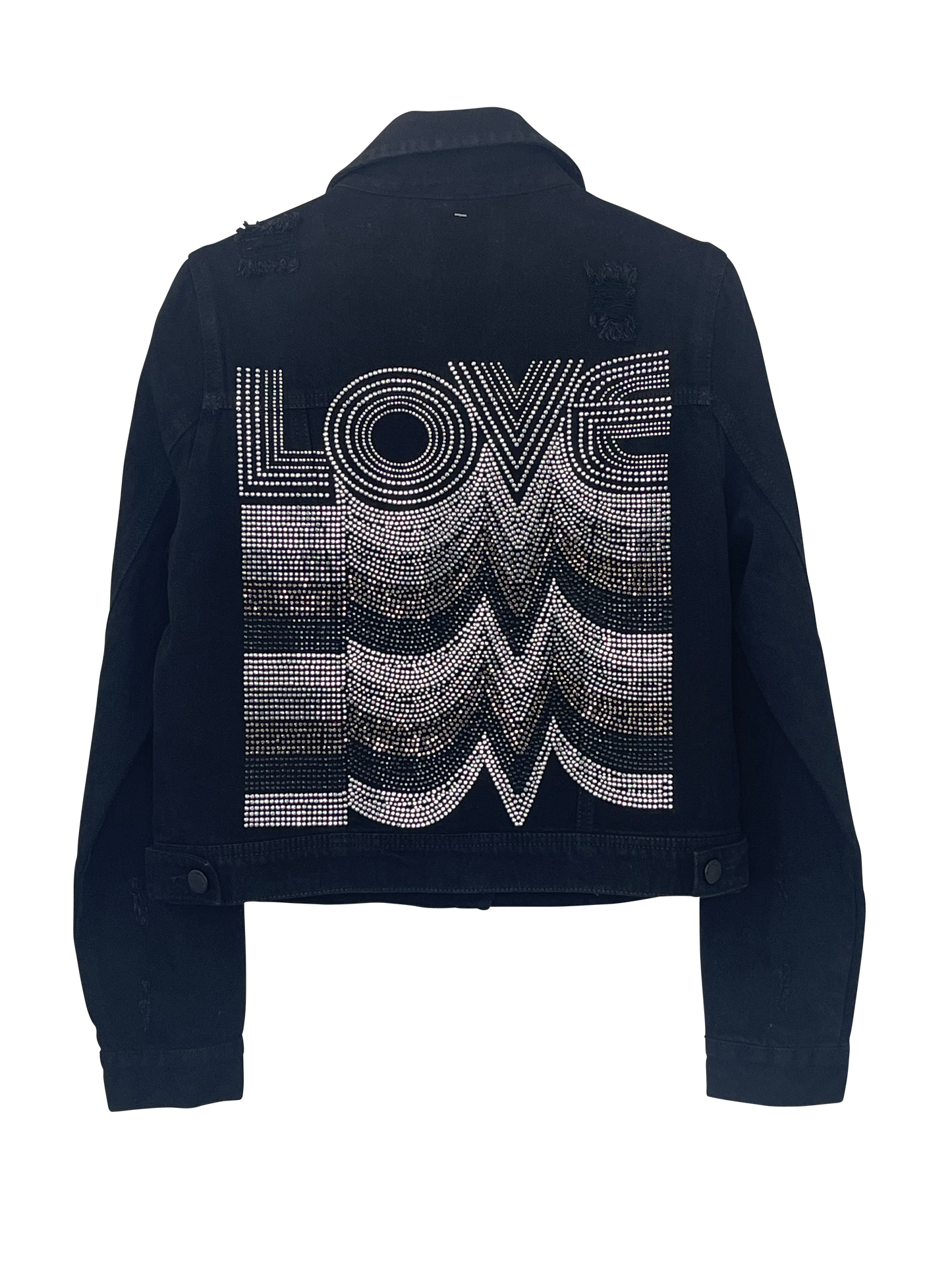 Jacket, Black Denim, Gunmetal Love Repeater