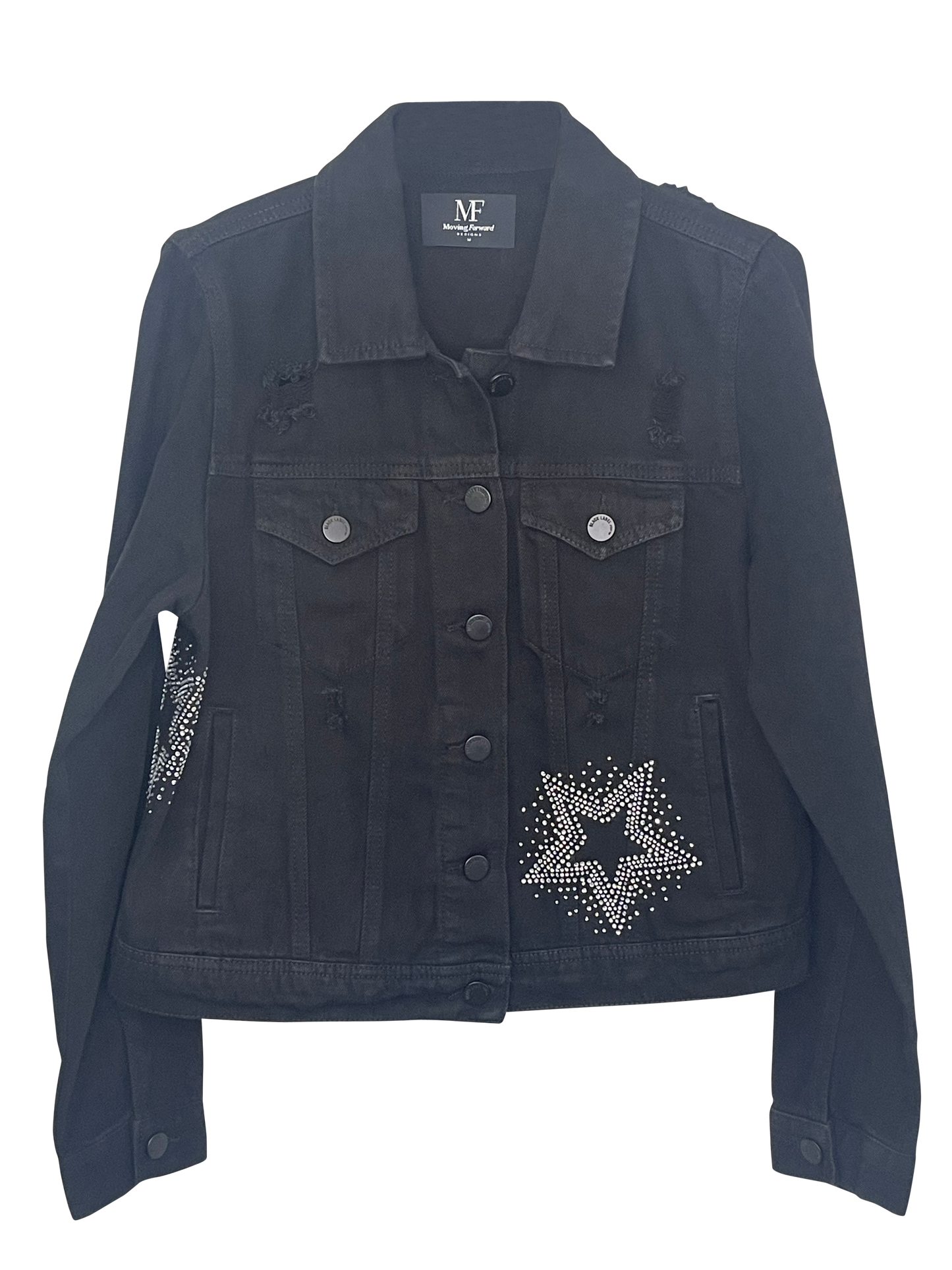 Jacket, Black Denim, Shooting Stars x 3