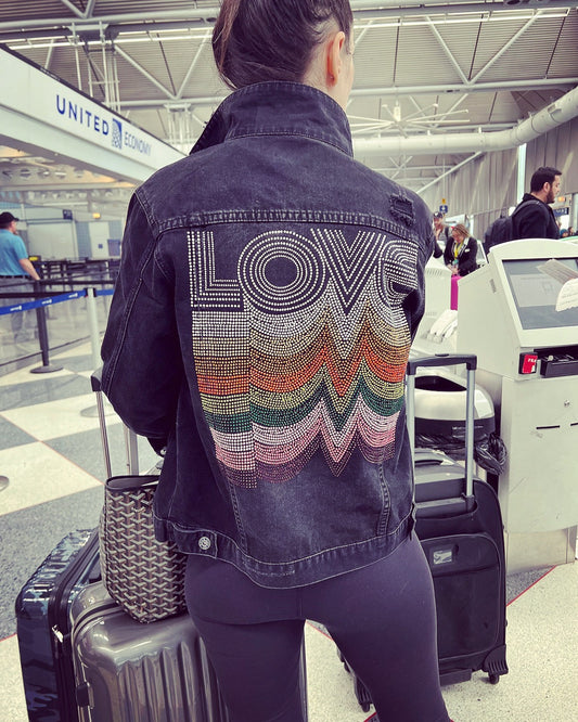 Jacket, Black Denim, Love Repeater