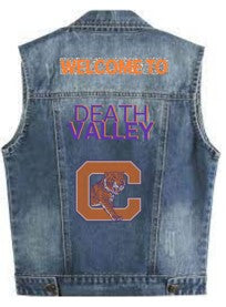 Licensed Game Day, Denim Vest, Clemson Welcome To Death Valley