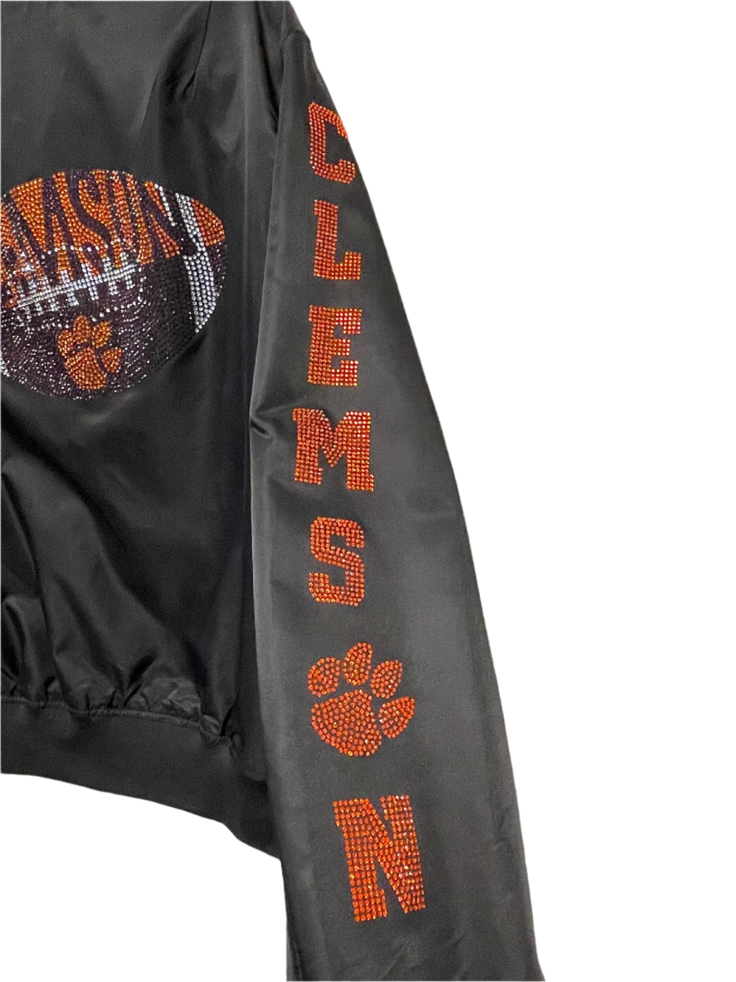 Licensed Game Day Bomber, Black, Clemson Football w/ Arm