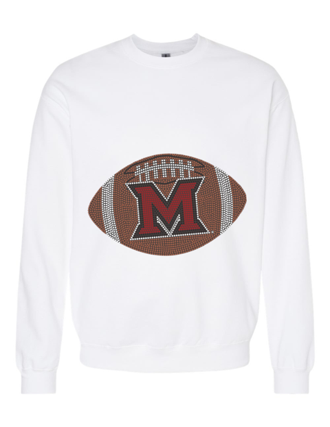 Licensed Game Day Sweatshirt, Crewneck White, Miami of Ohio Football