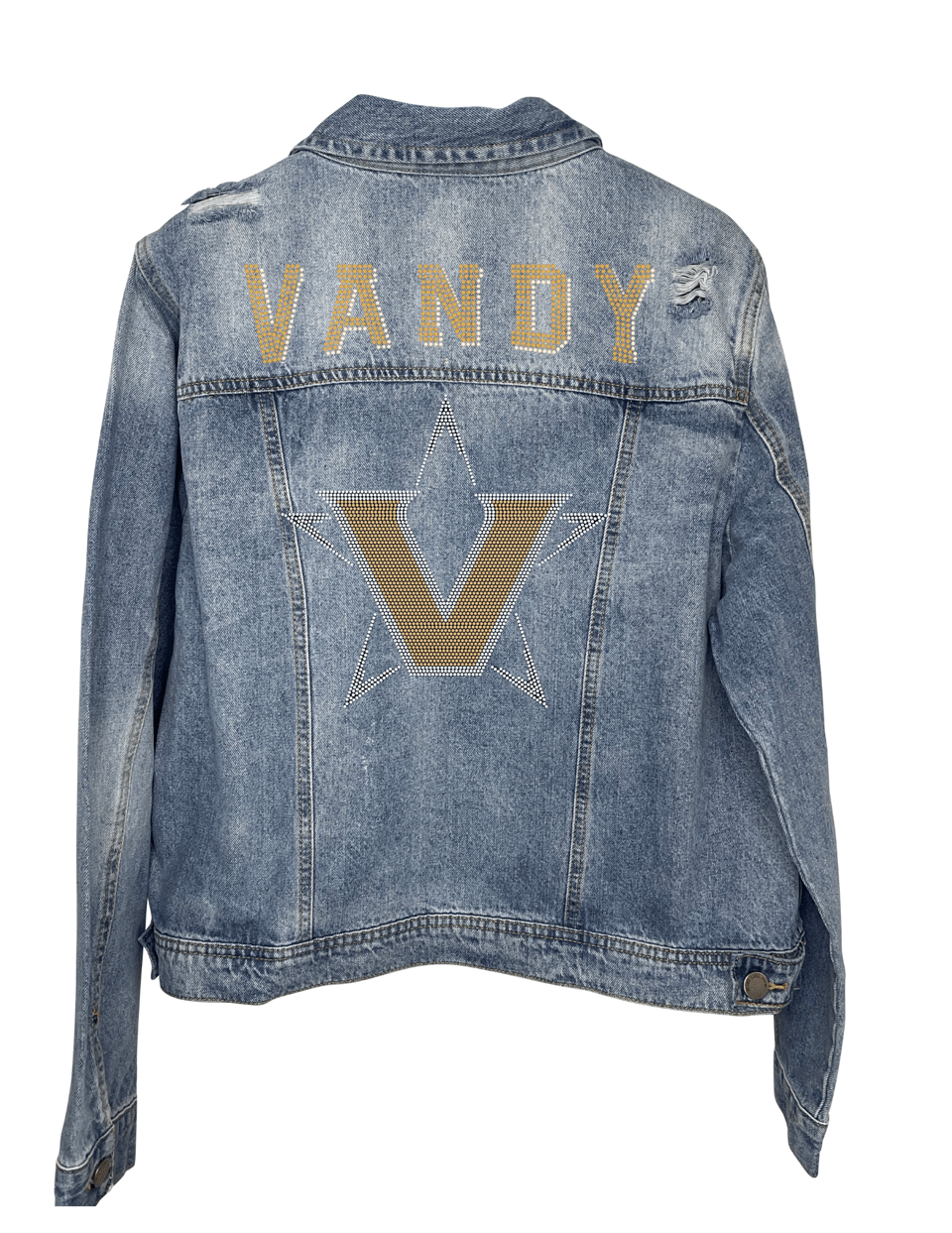 Game Day Jacket, Denim, Vanderbilt Vandy Star V