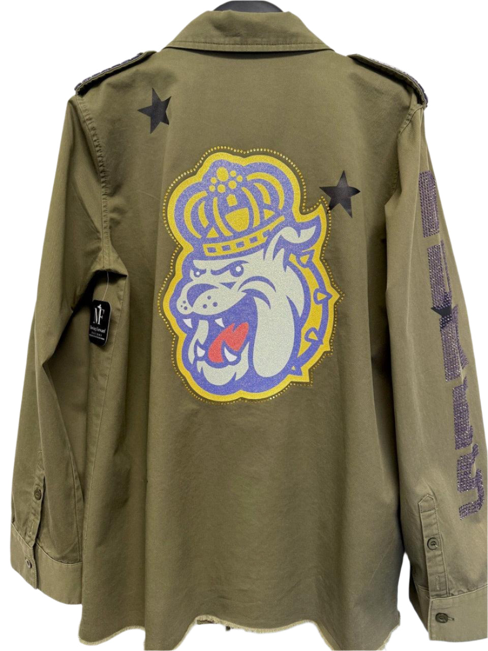 JMU Dukes & Multi Bulldog Army Green Shacket