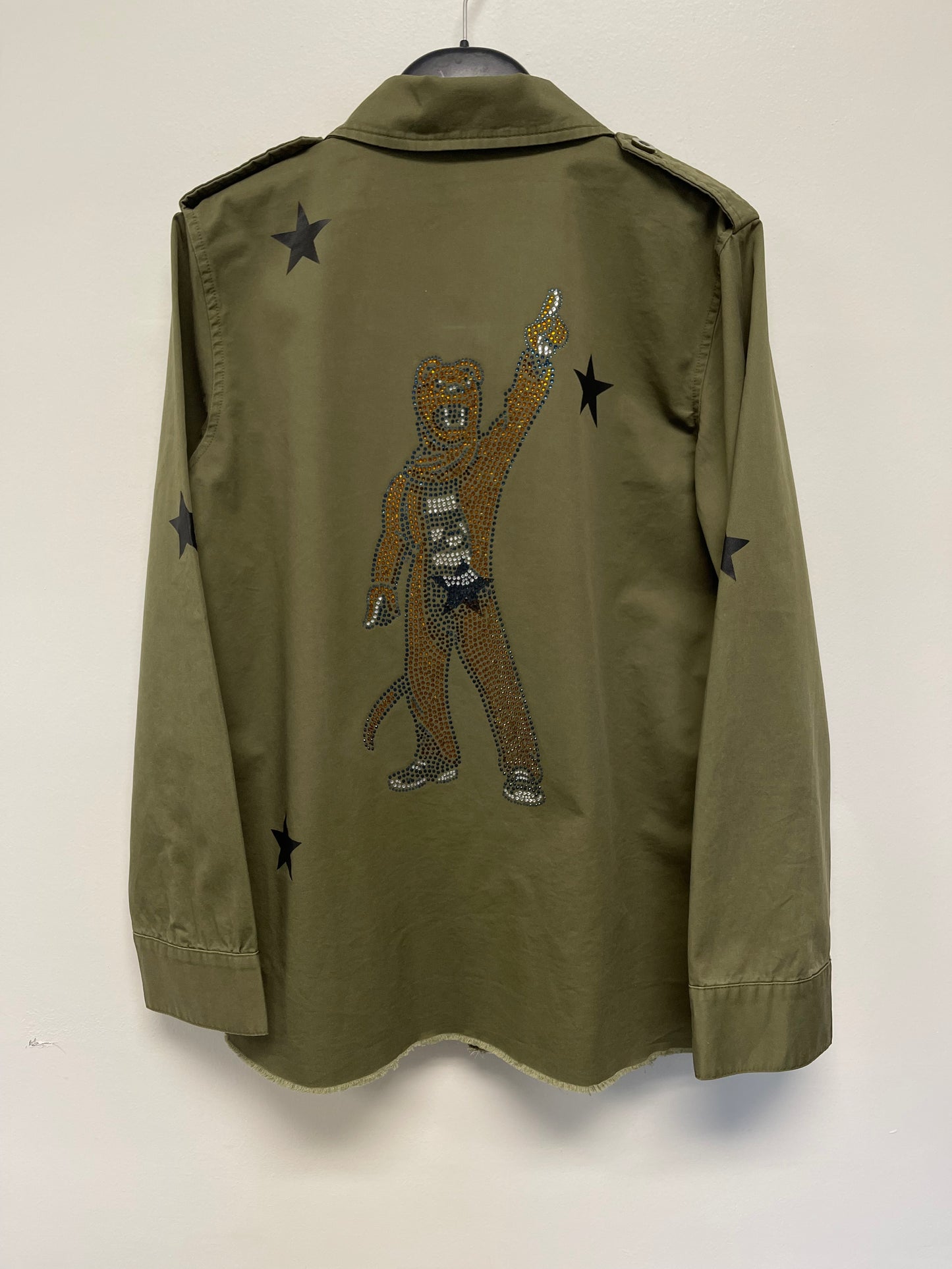 Penn State Full Body Mascot Green Army Shacket