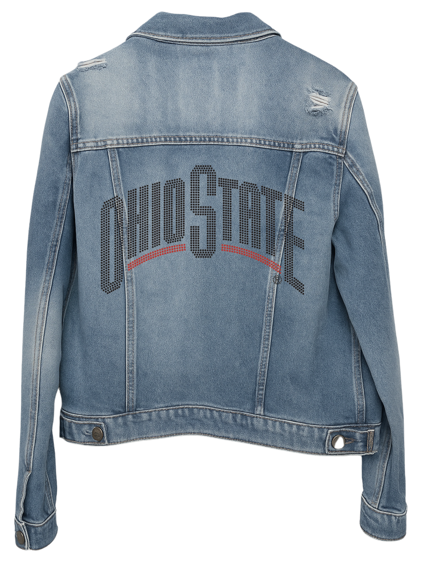 Game Day Jacket, Blue Denim, Ohio State Curve Black