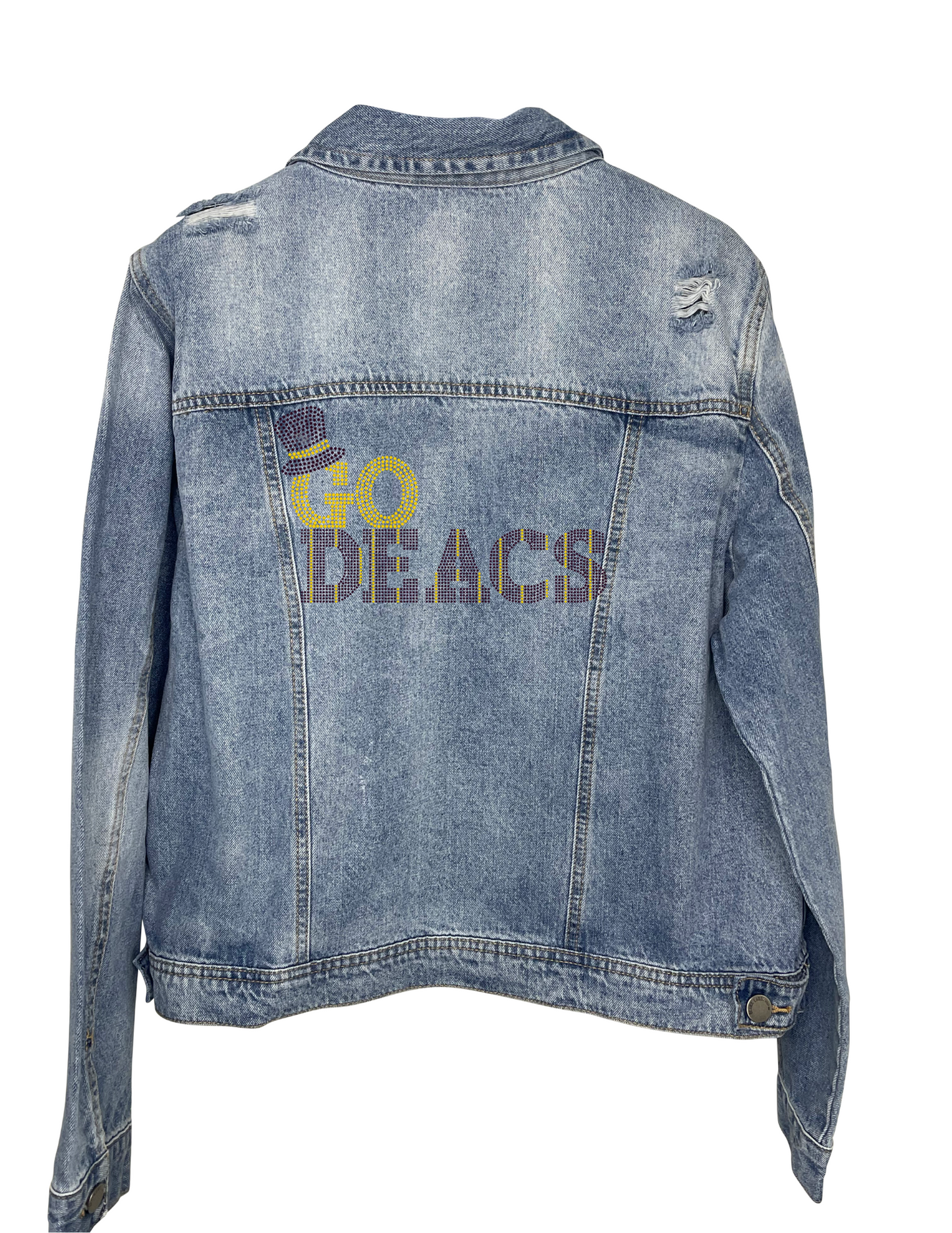 Game Day Jacket, Blue Denim, Wake Forest Go Deacs